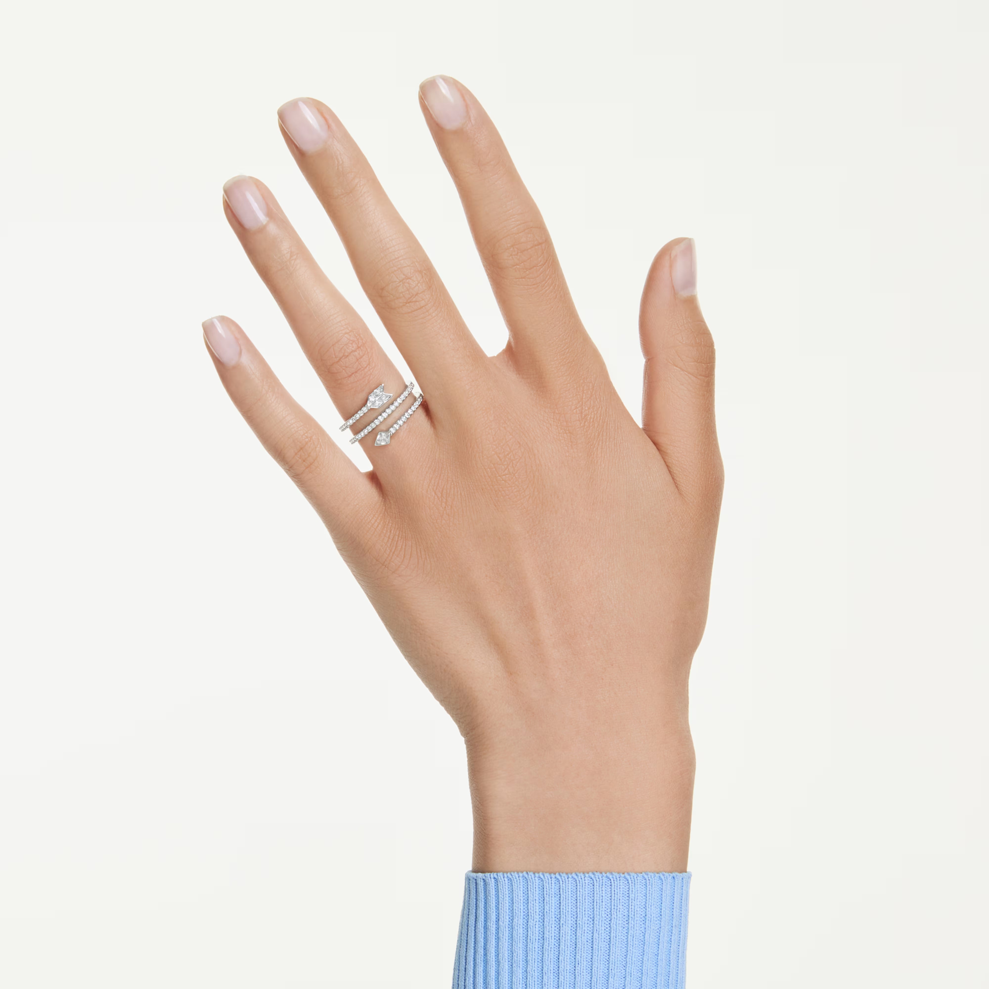 Swarovski ring - Idyllia - Arrow - Rhodium-plated metal