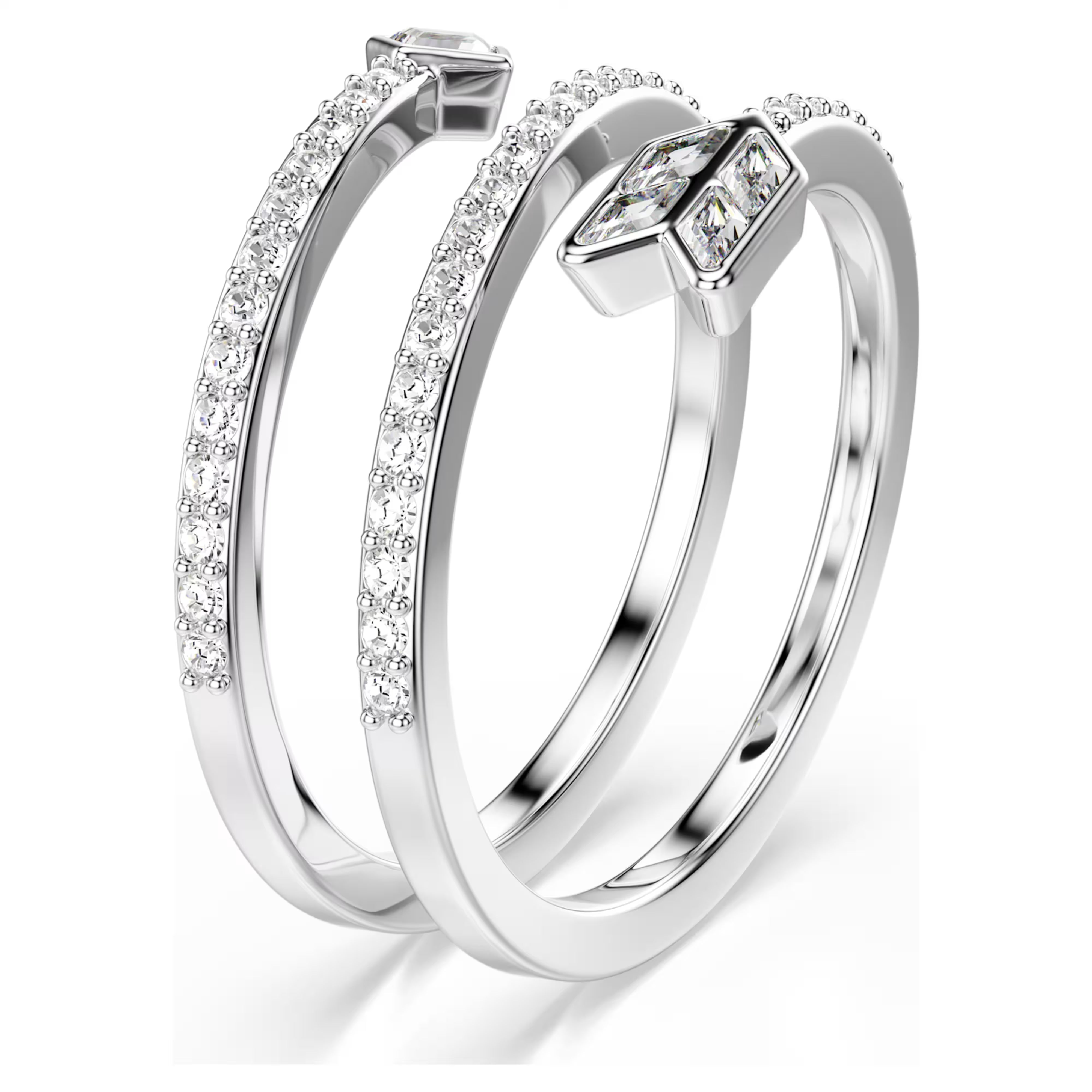 Swarovski ring - Idyllia - Arrow - Rhodium-plated metal