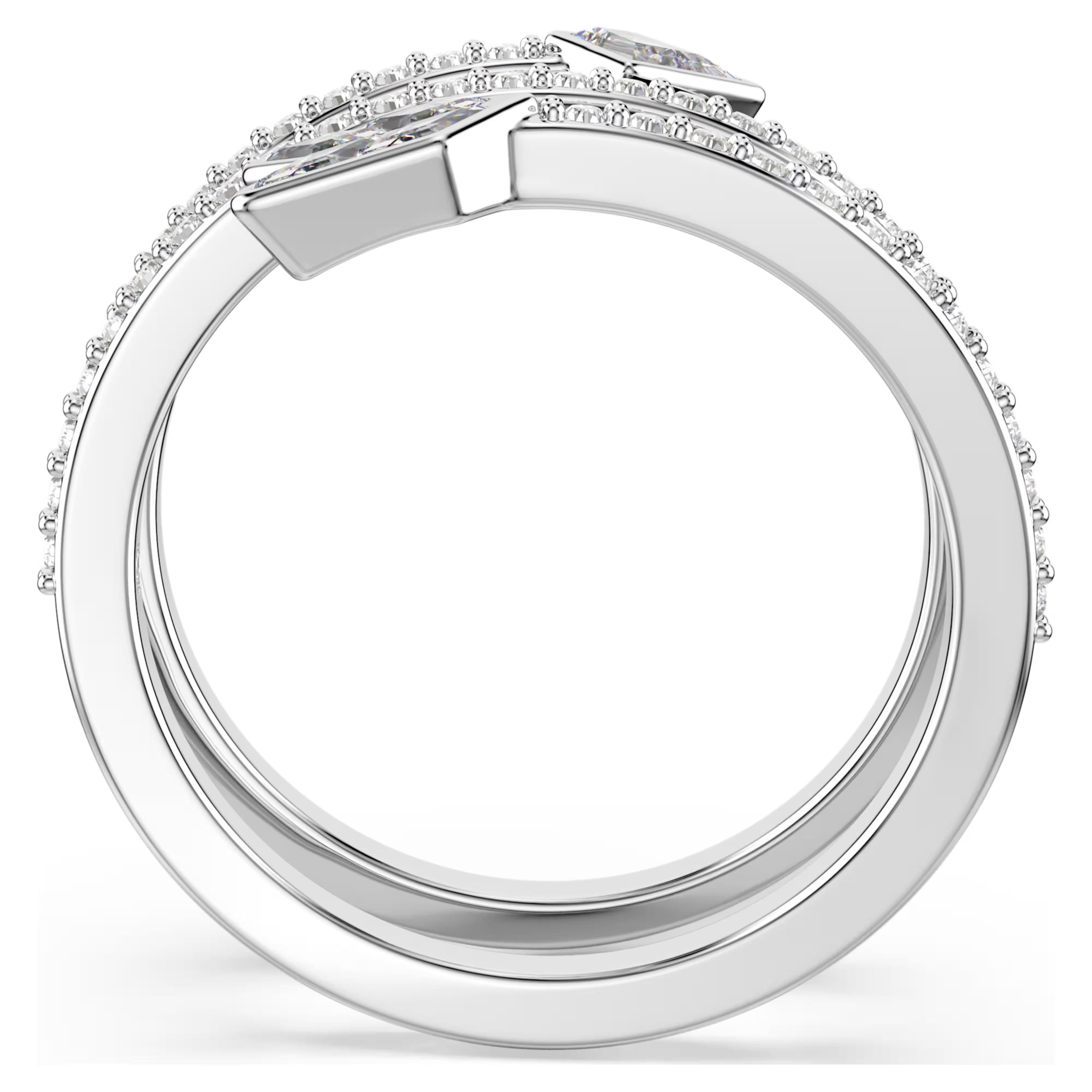 Swarovski ring - Idyllia - Arrow - Rhodium-plated metal