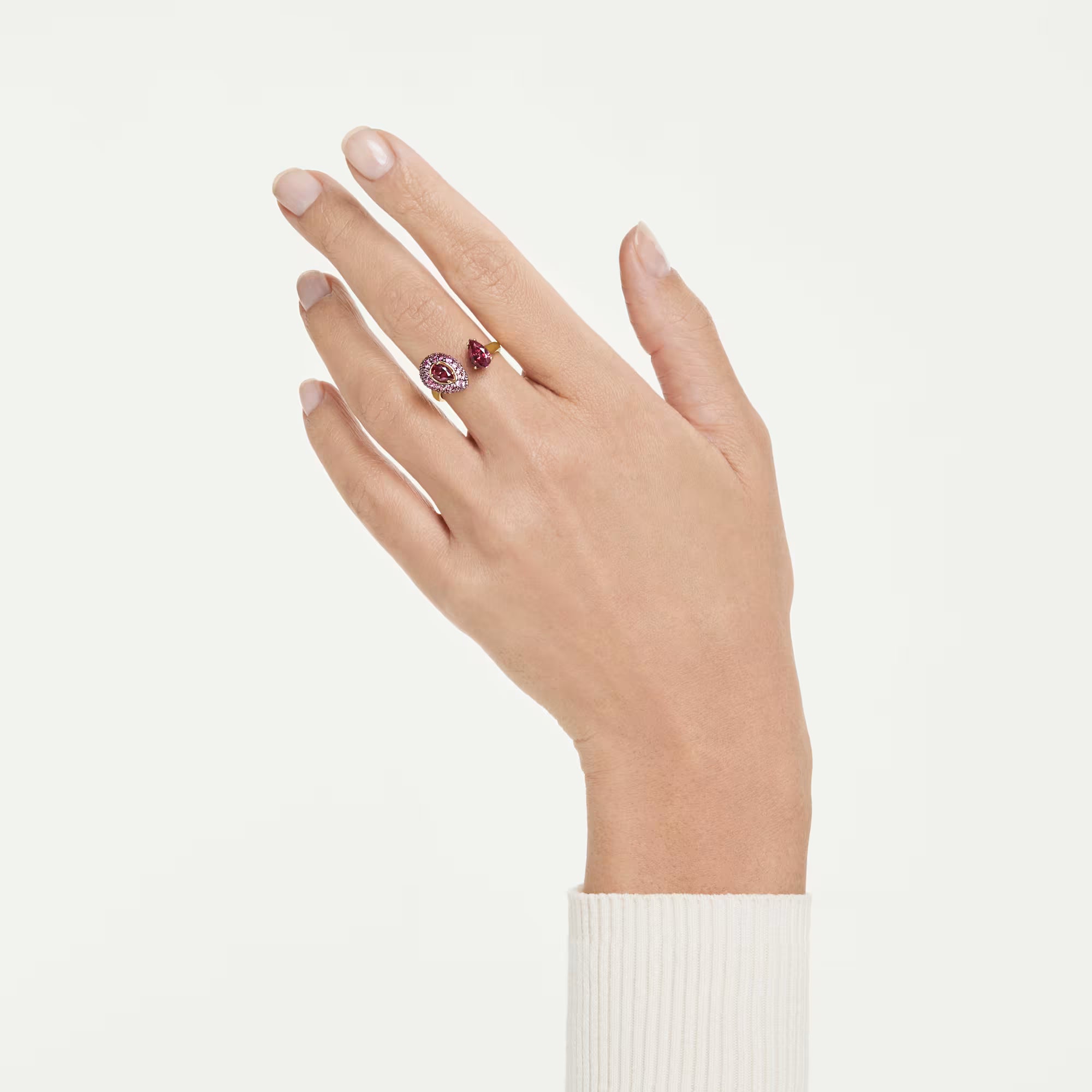Δαχτυλίδι Swarovski - Sublima - Pear cut - Red & Gold