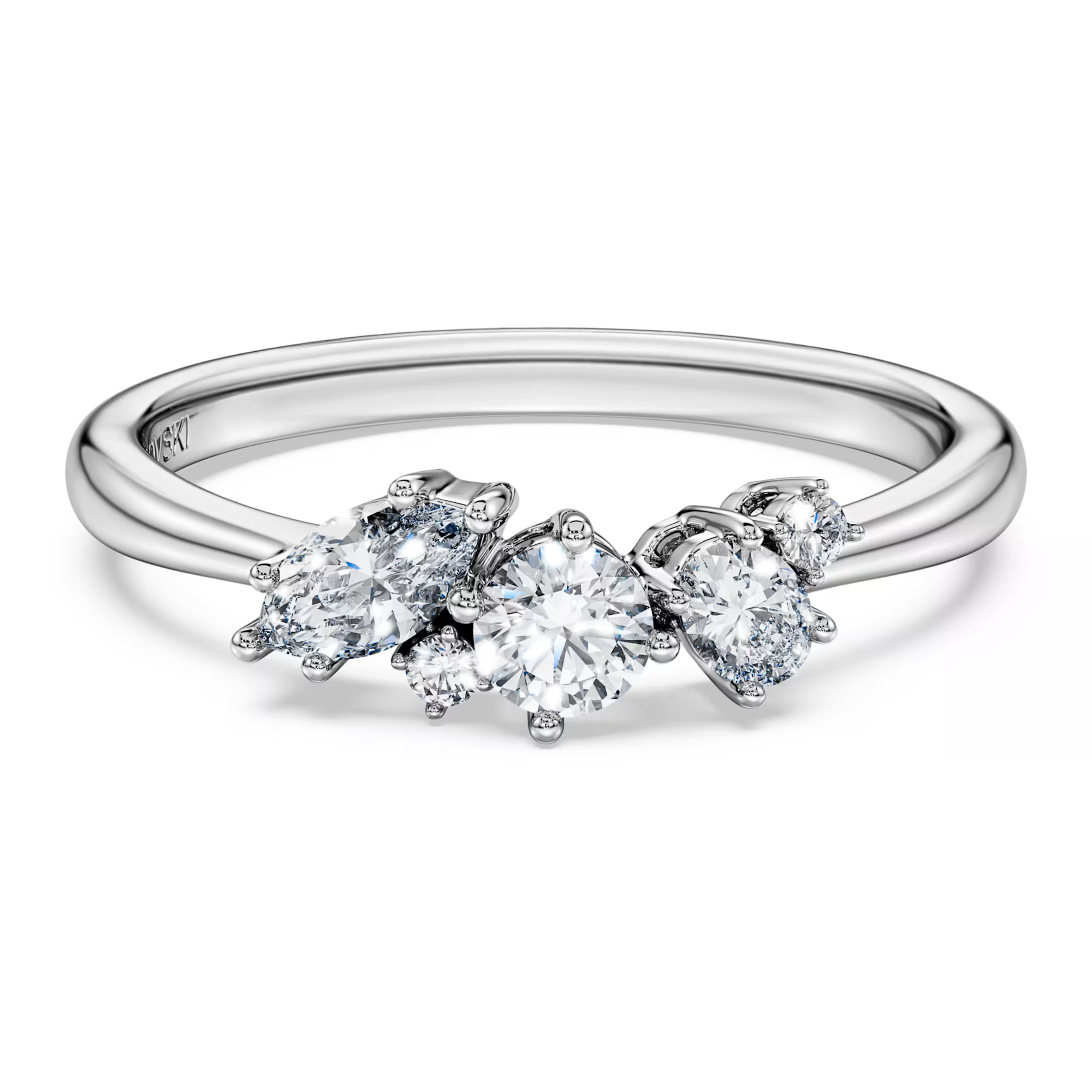 Swarovski ring - Galaxy Synthetic diamonds. ct - Sterling silver