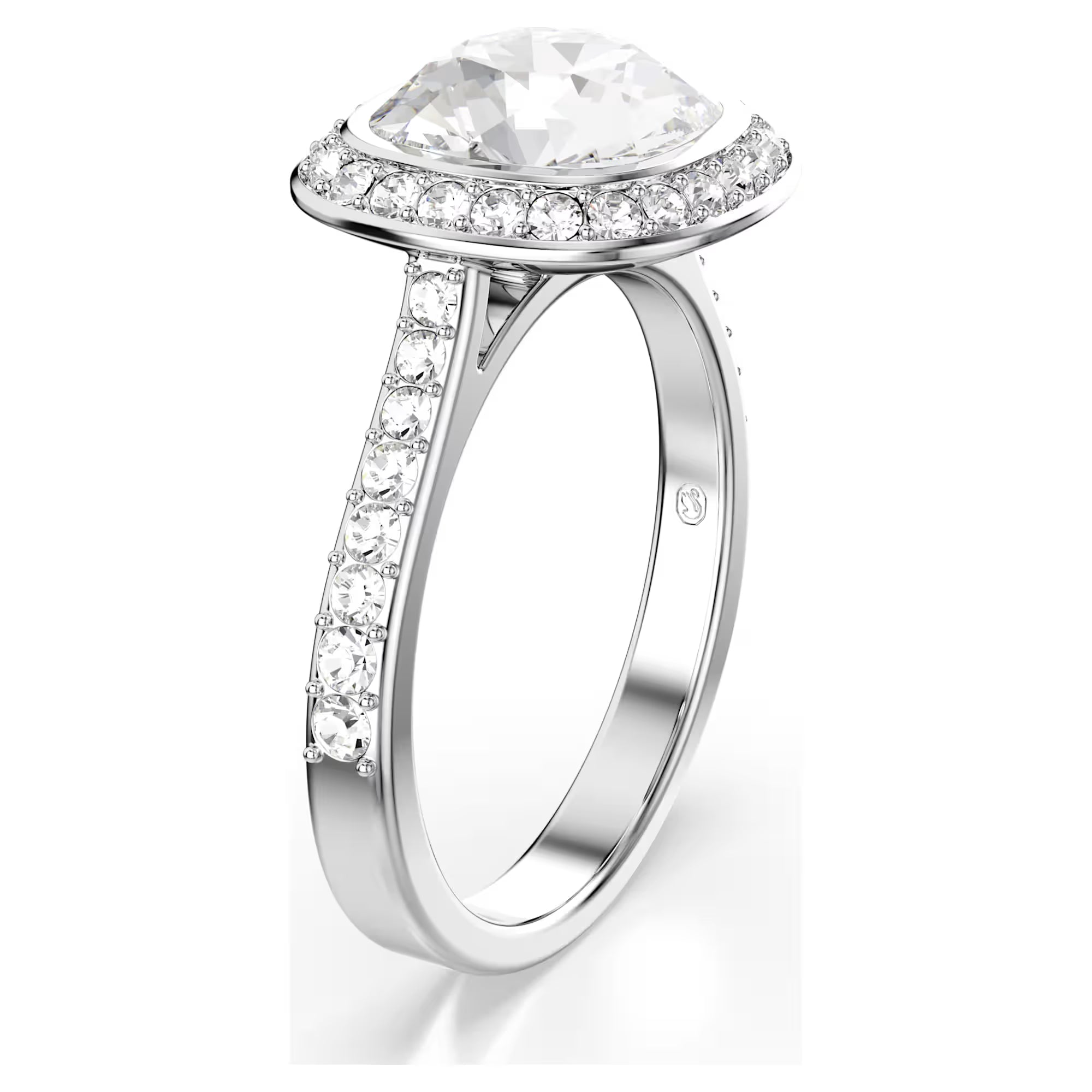 Swarovski Ring - Una - Halo - Hvit & Sølv