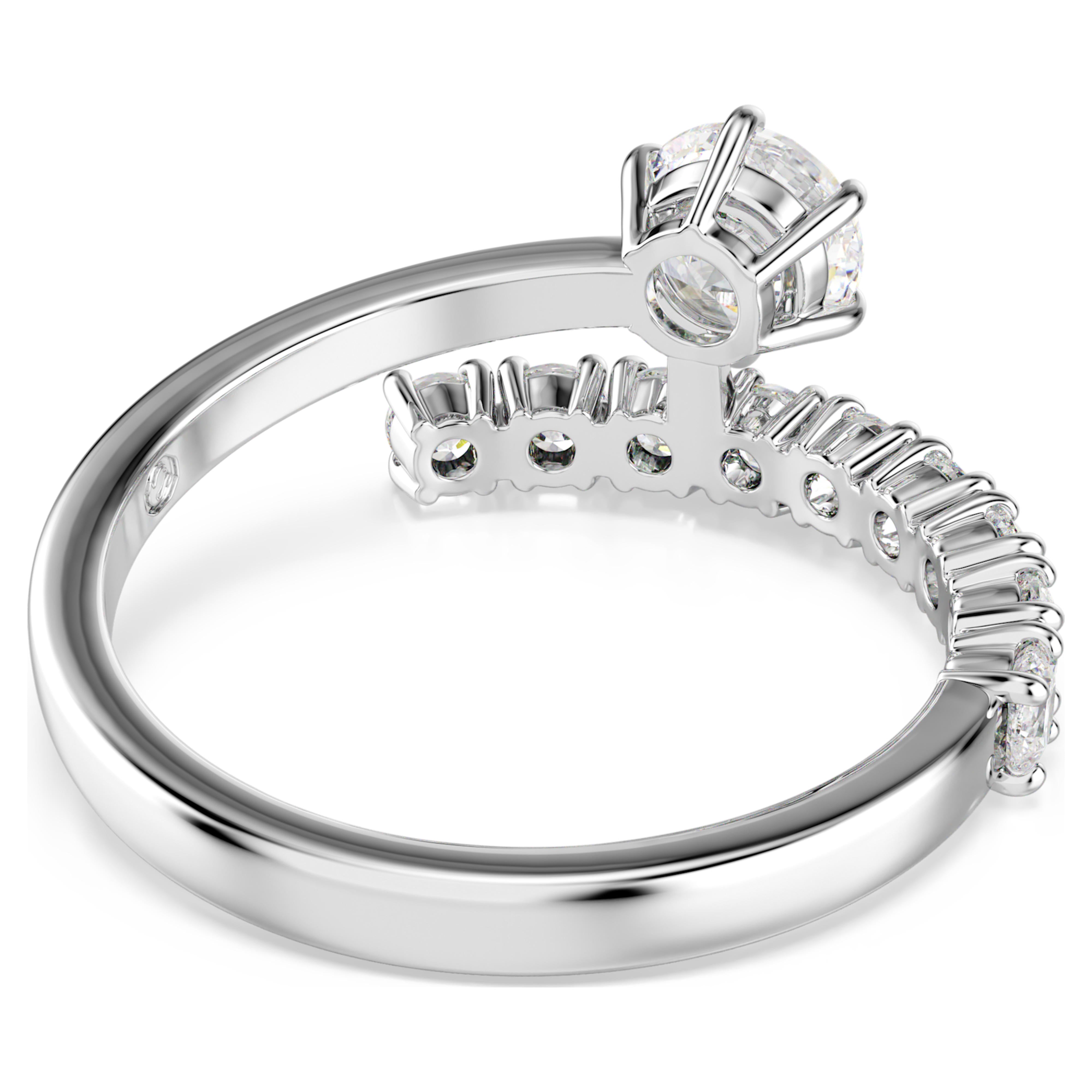 Bague Swarovski - Matrix Crash - Blanc & Argenté vue 4