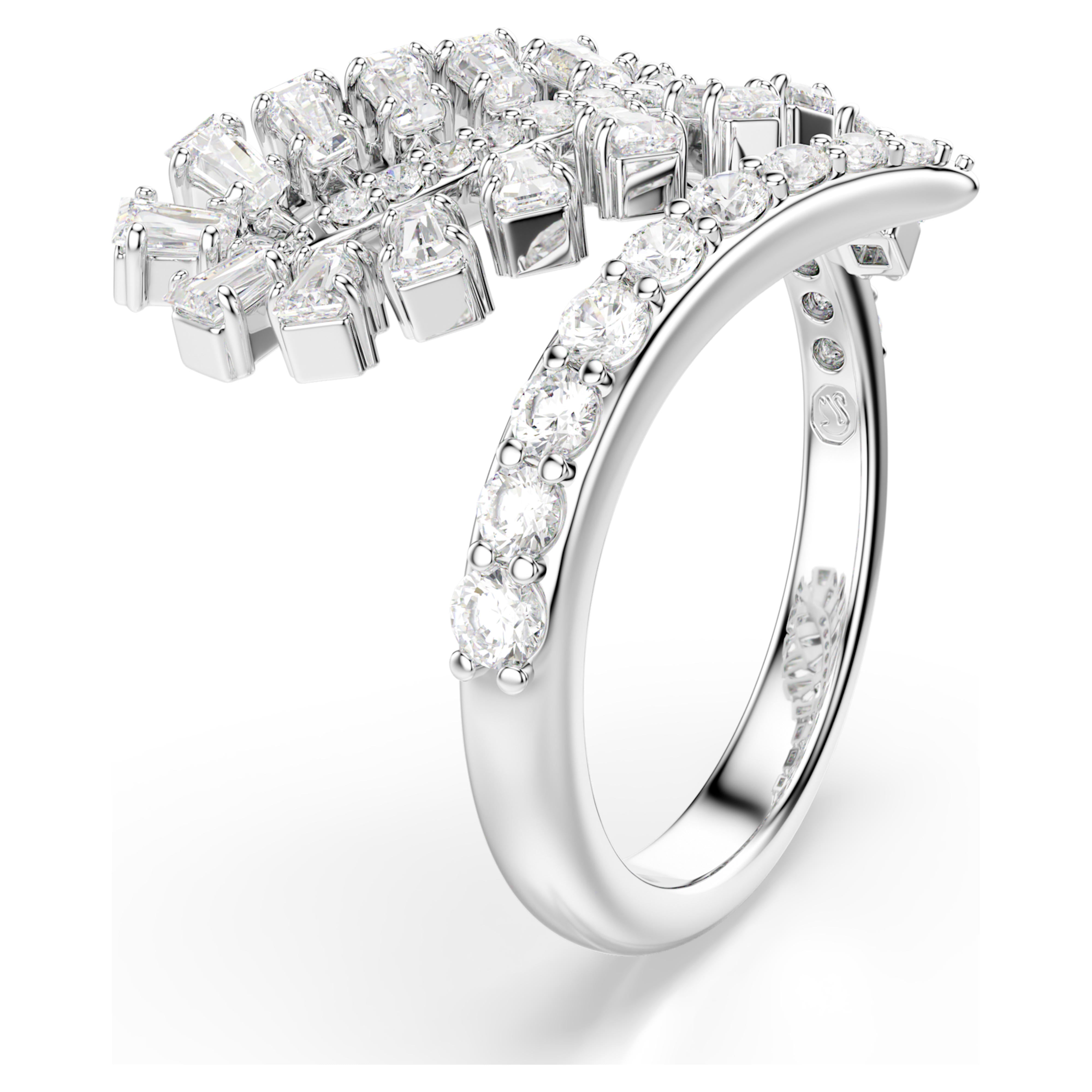 Bague Swarovski - Vienna Feather - Blanc & Argenté vue 5