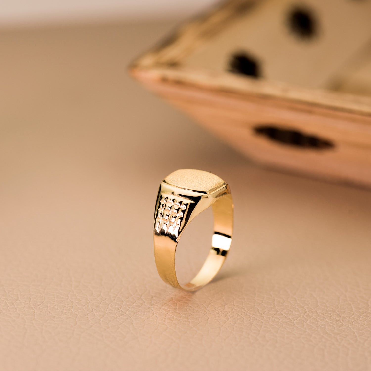 Cavaleiro masculino 18K em ouro bicolor Diam