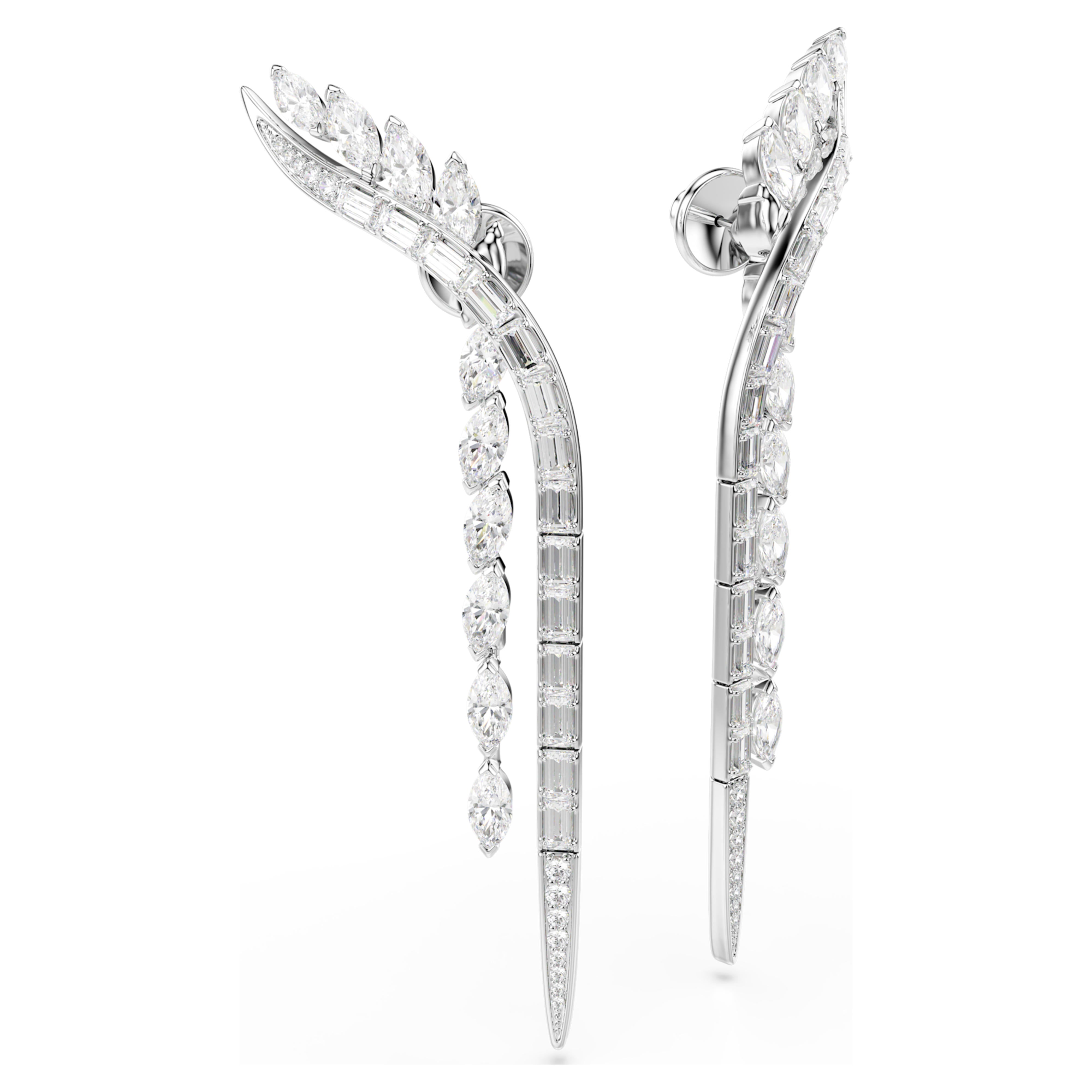Orecchini Swarovski - Mesmera Glam - Bianco e argento visualizza 5