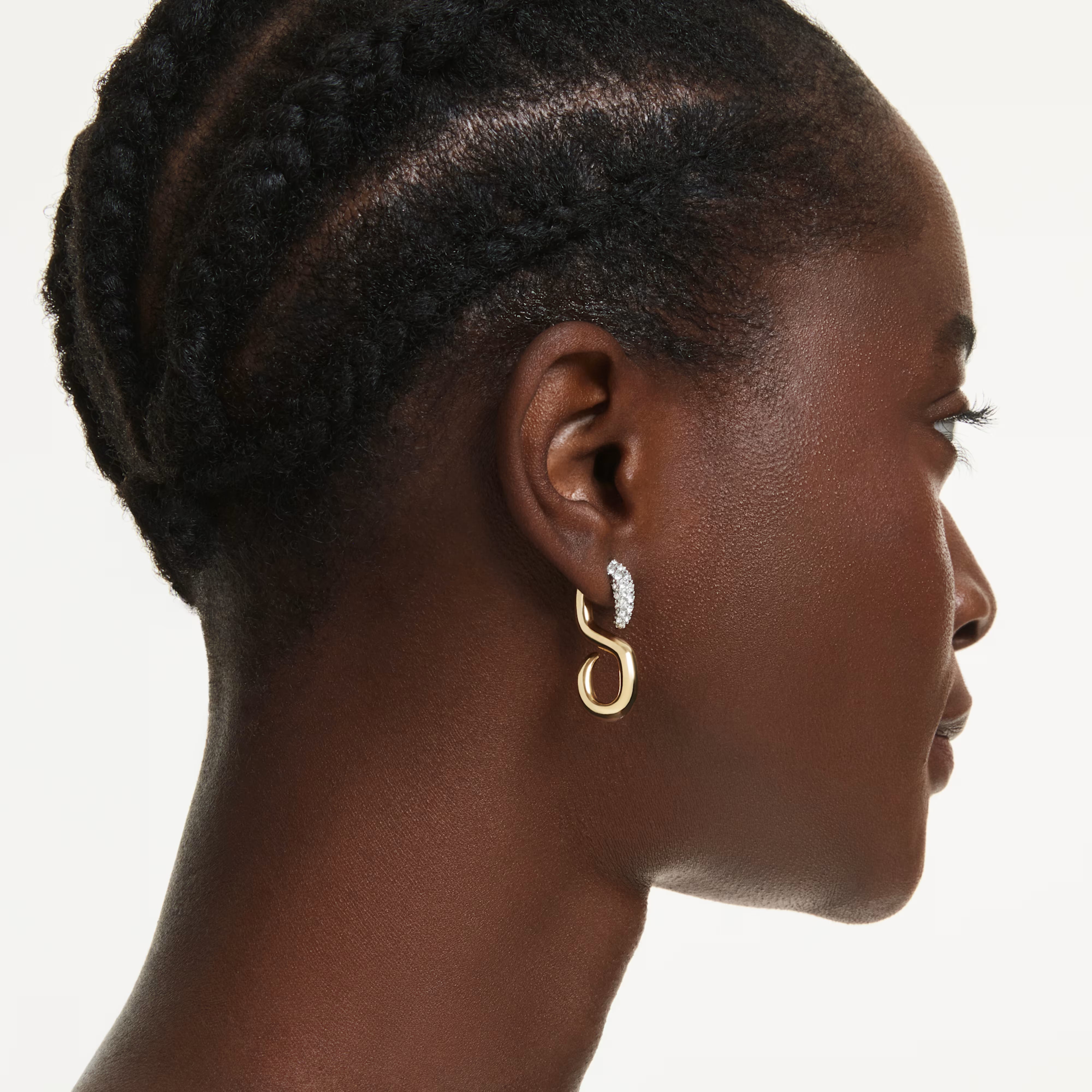 Damen-Ohrringe Dextera aus Weißgold – Swarovski