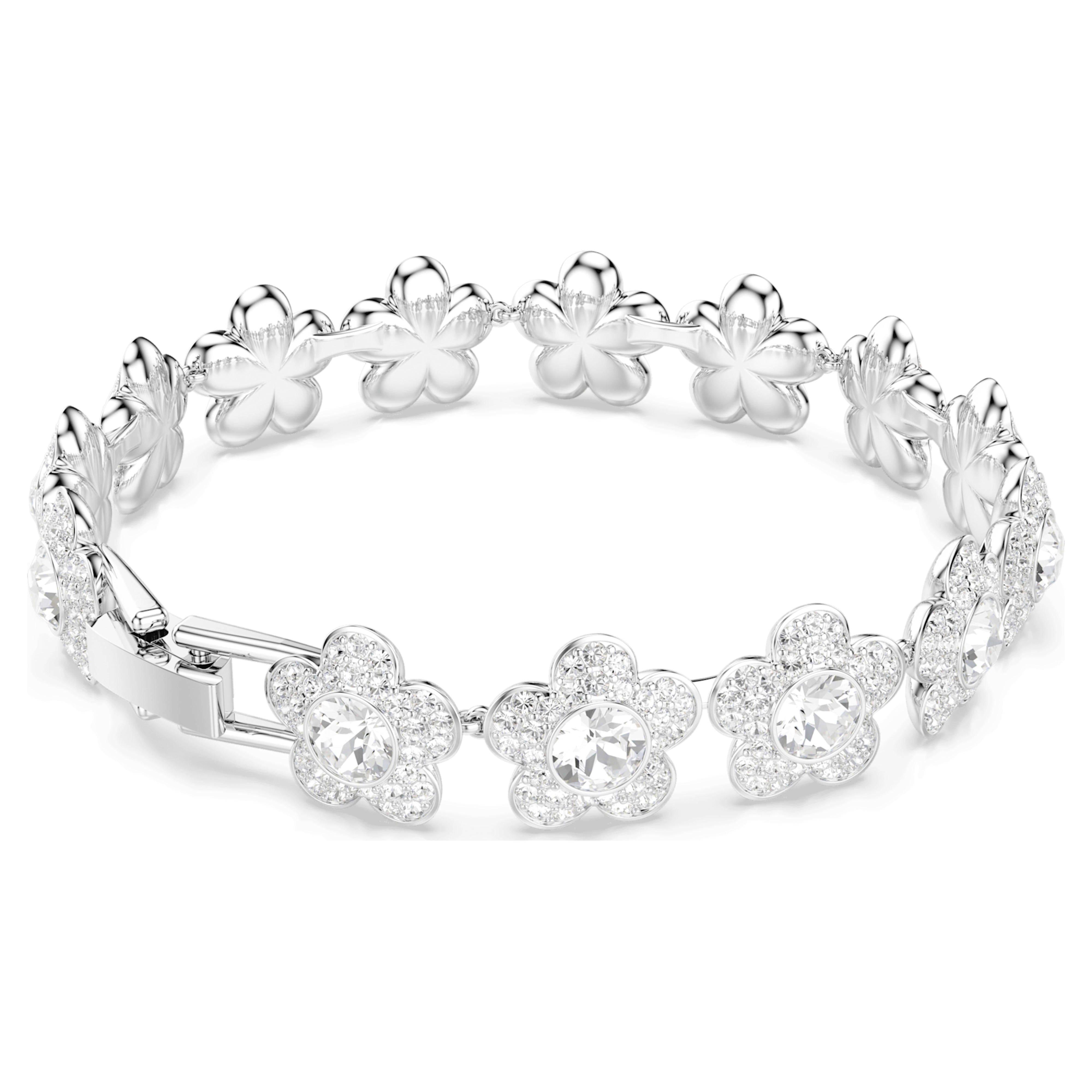Βραχιόλι Swarovski - Ariana Grande x Swarovski - Στρογγυλό μέγεθος - Λευκό & Ασημί όψη 5