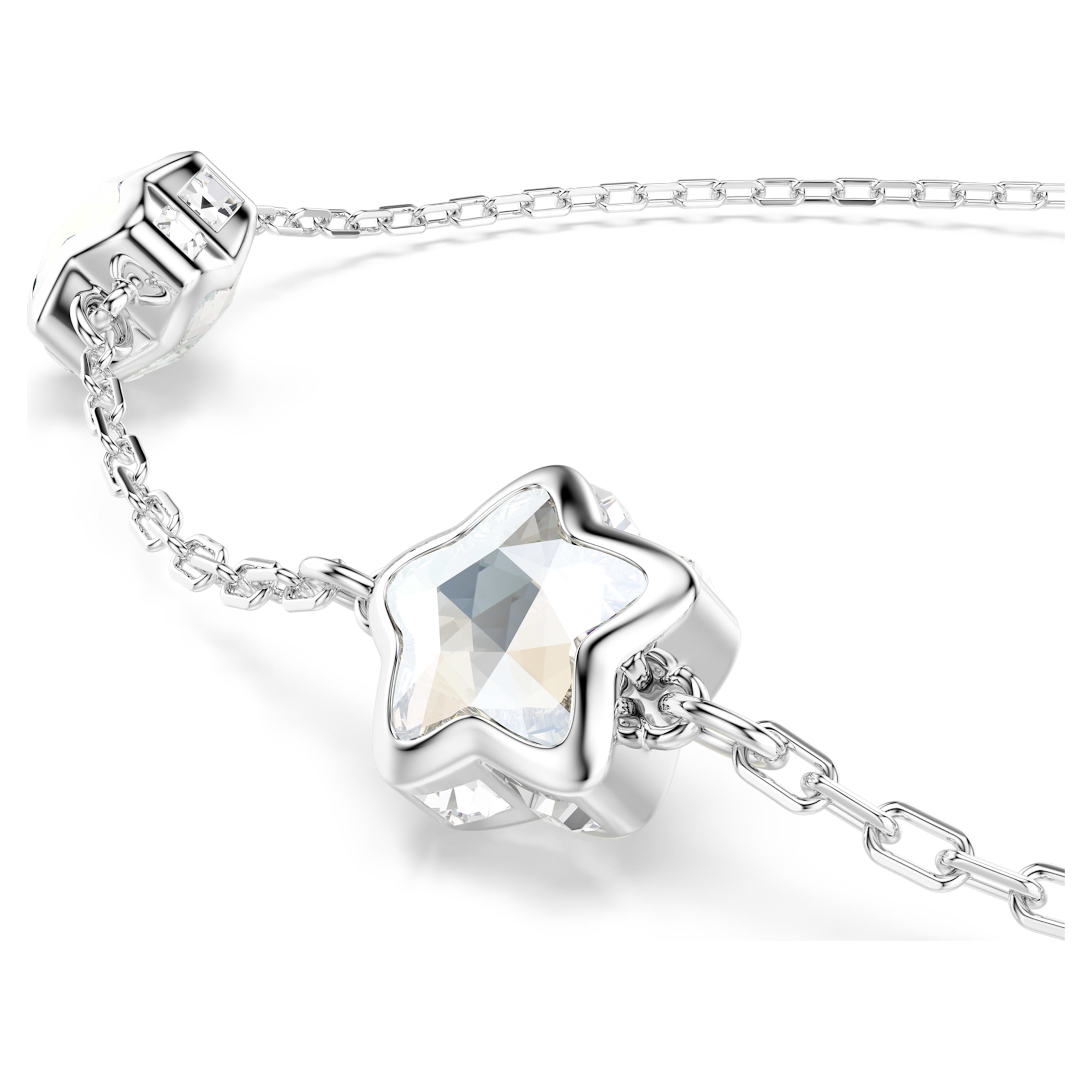 Swarovski karkötő - Chroma - Csillag - Fehér és ezüst nézet 5