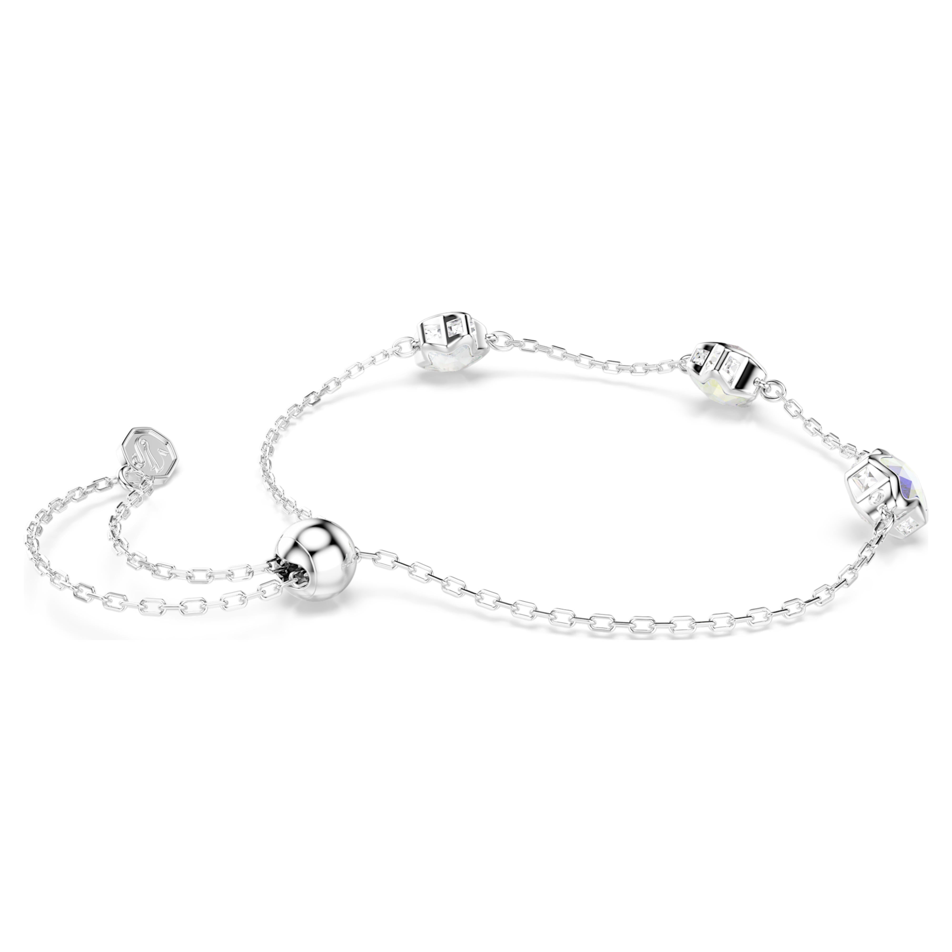 Swarovski karkötő - Chroma - Csillag - Fehér és ezüst nézet 4