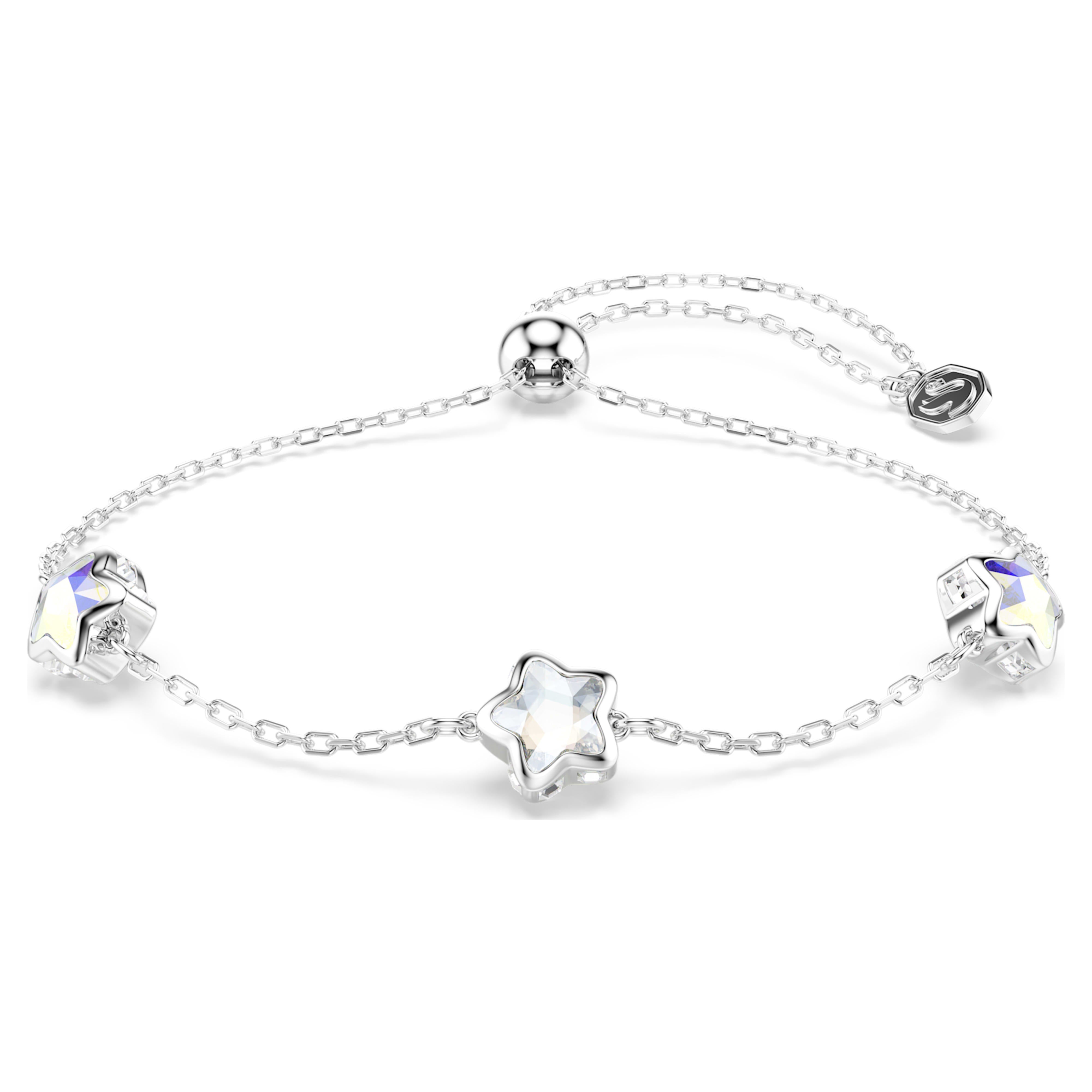 Swarovski karkötő - Chroma - Csillag - Fehér és ezüst