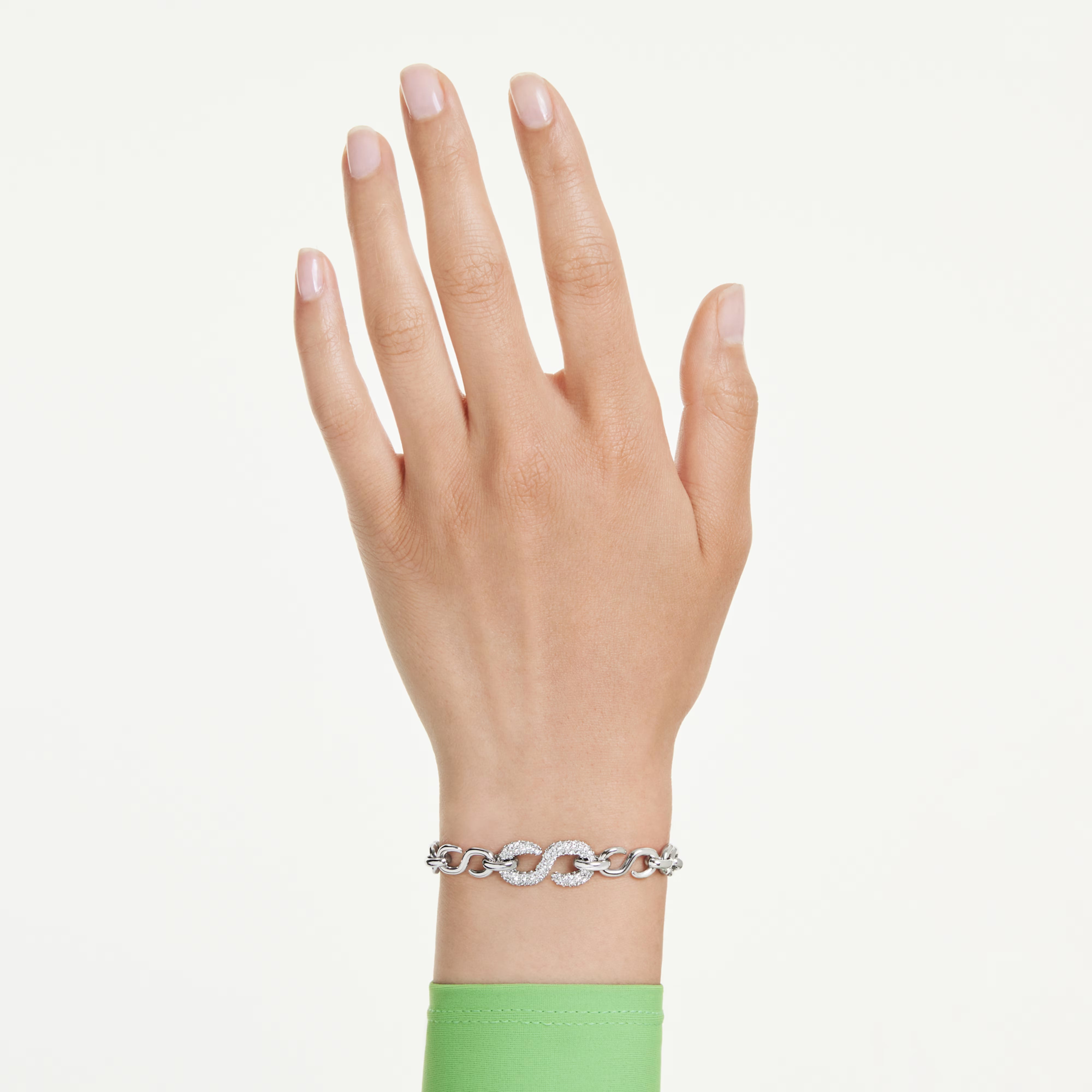 Dextera – Weißes Silber – Armband – Swarovski