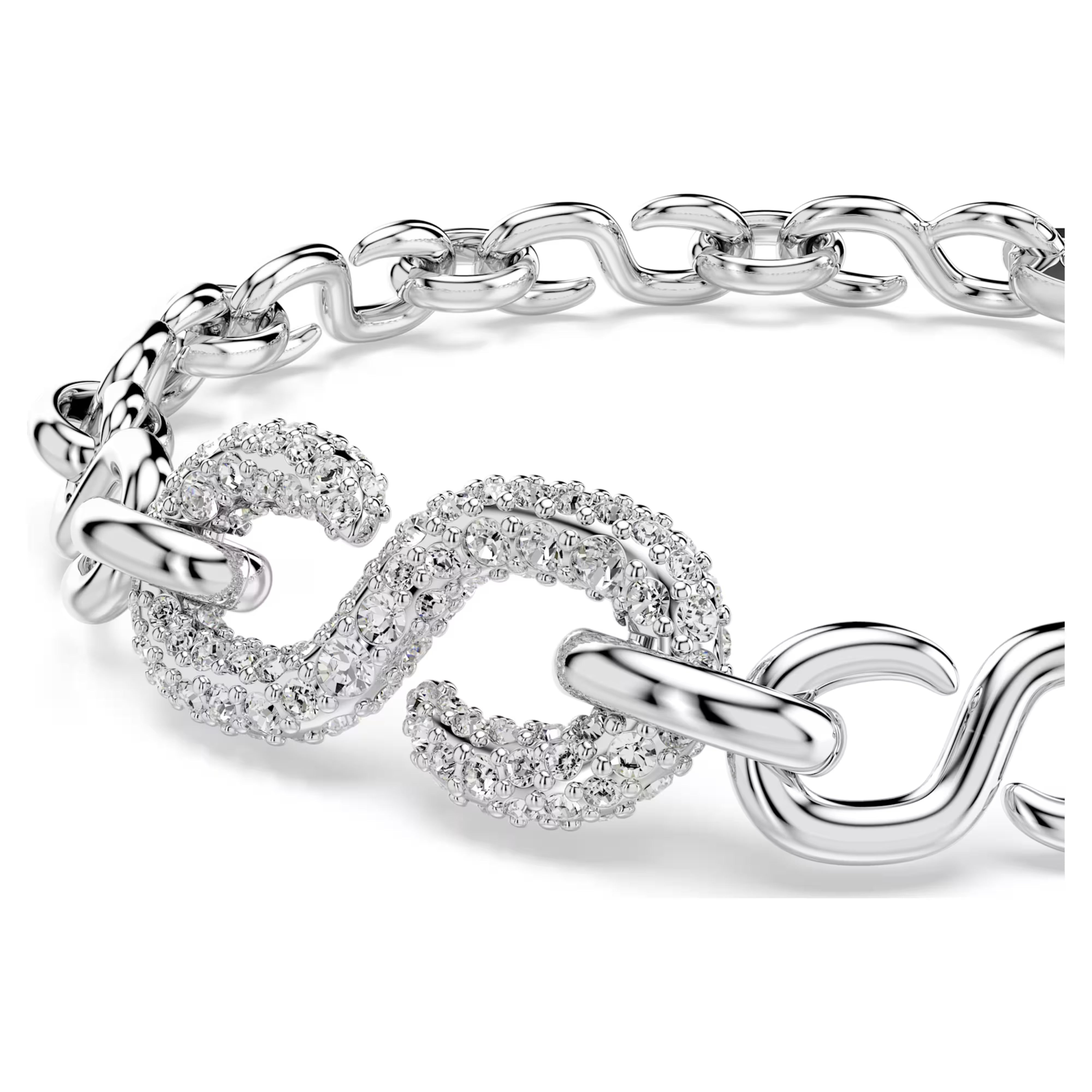 Dextera – Weißes Silber – Armband – Swarovski