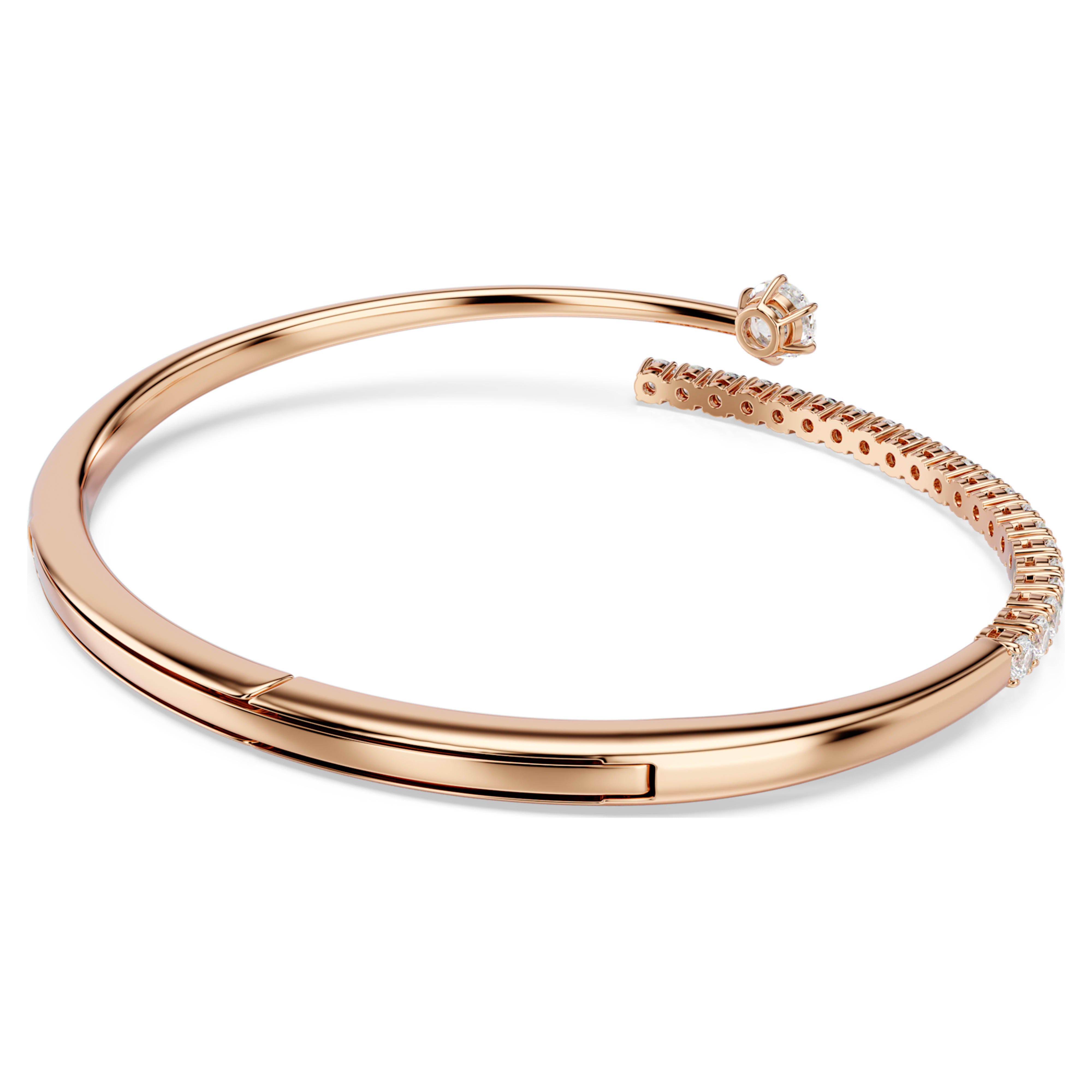 Swarovski armbånd - Matrix Crash - hvid & rosa guld (S) se 4