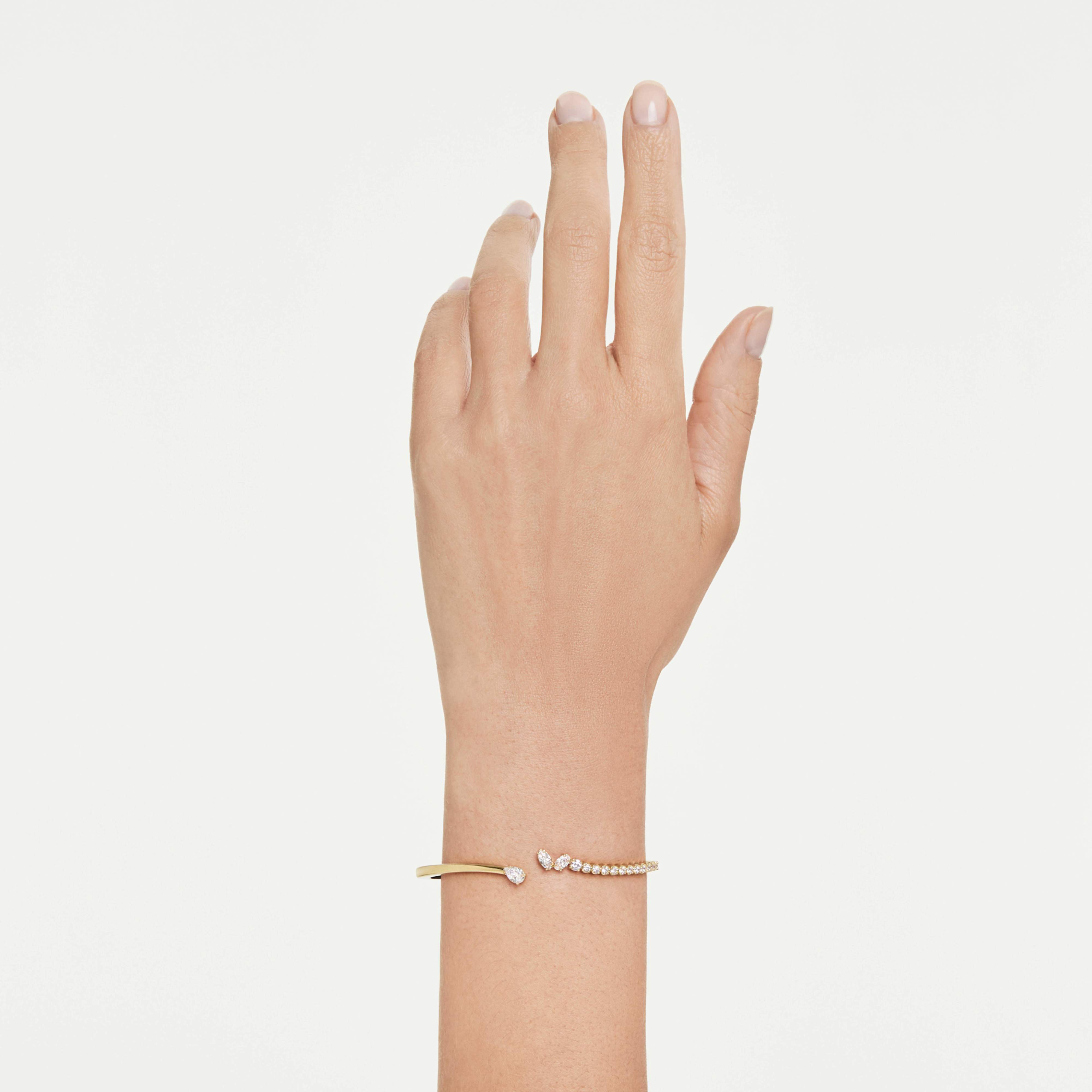 Pulseira Swarovski - Mesmera Attract - Branco e Dourado (S) vista 3