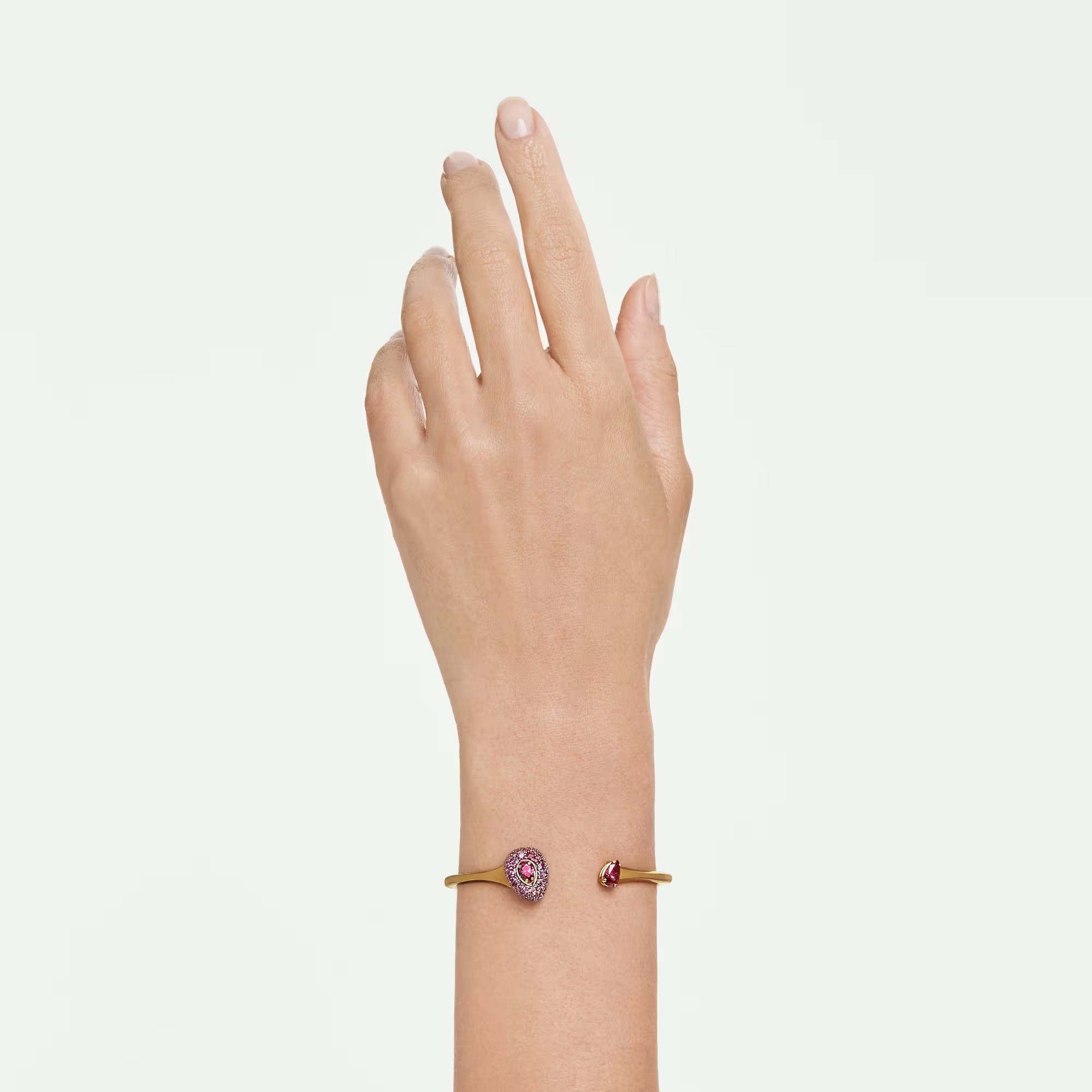 Swarovski bangle bracelet - Sublima - Pear cut - Red & Gold
