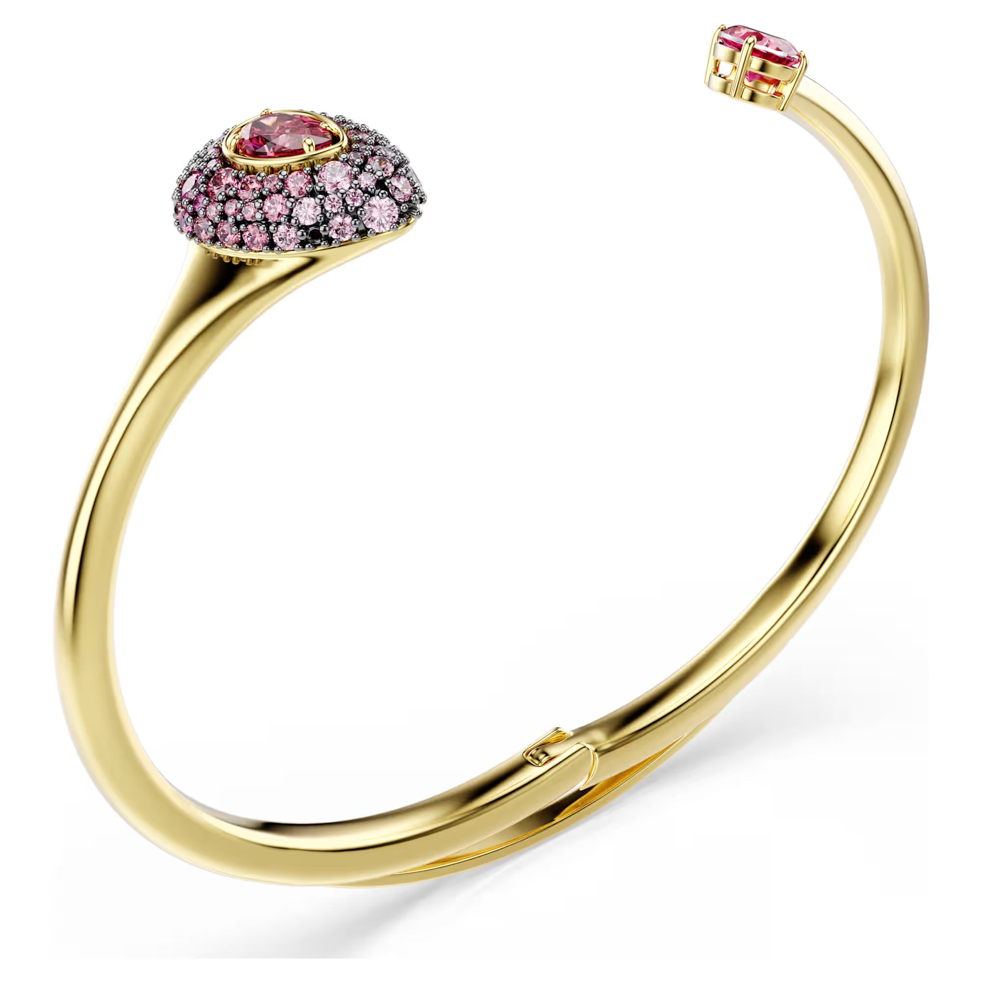 Swarovski bangle bracelet - Sublima - Pear cut - Red & Gold