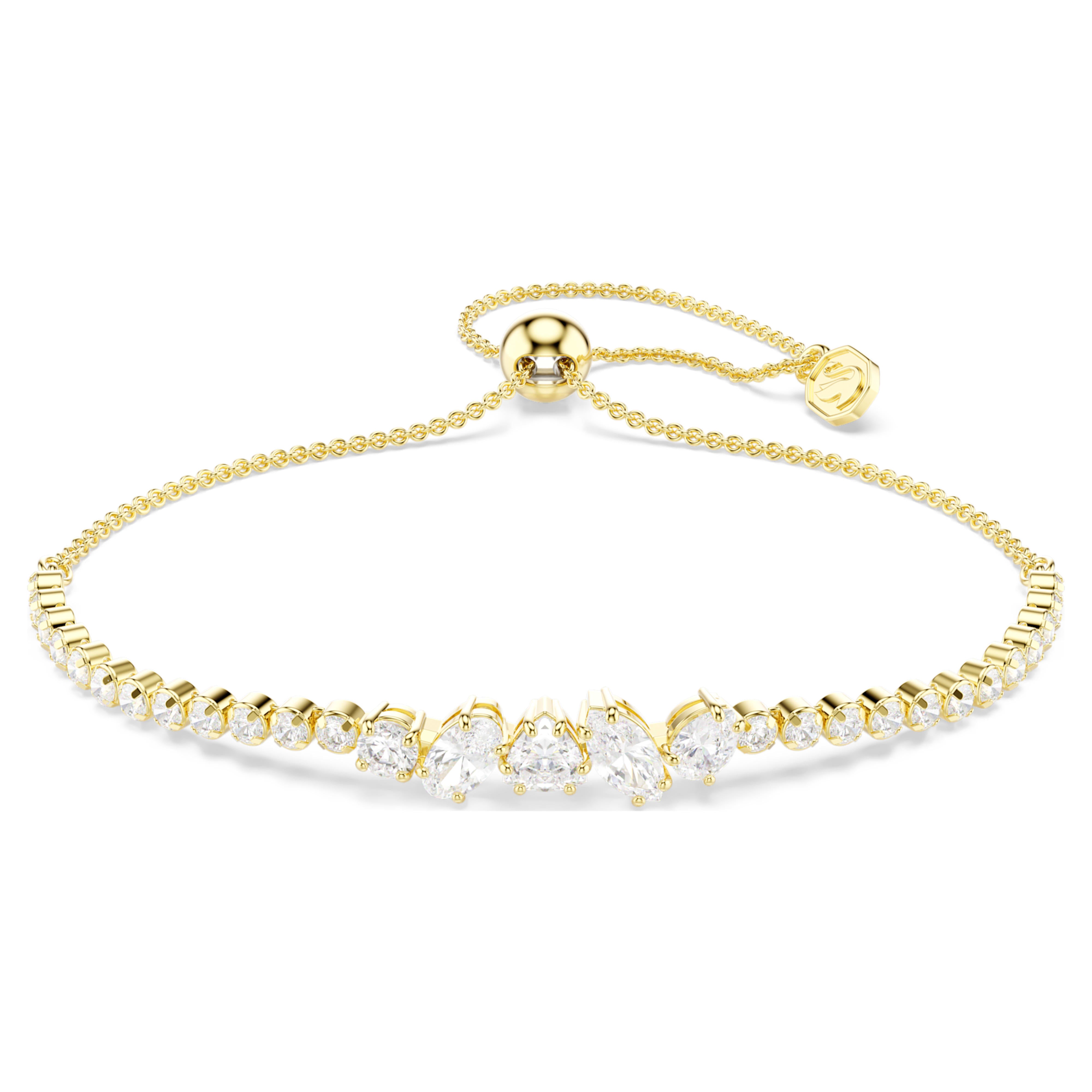 Bracelet Swarovski - Mesmera Attract - Blanc & Doré