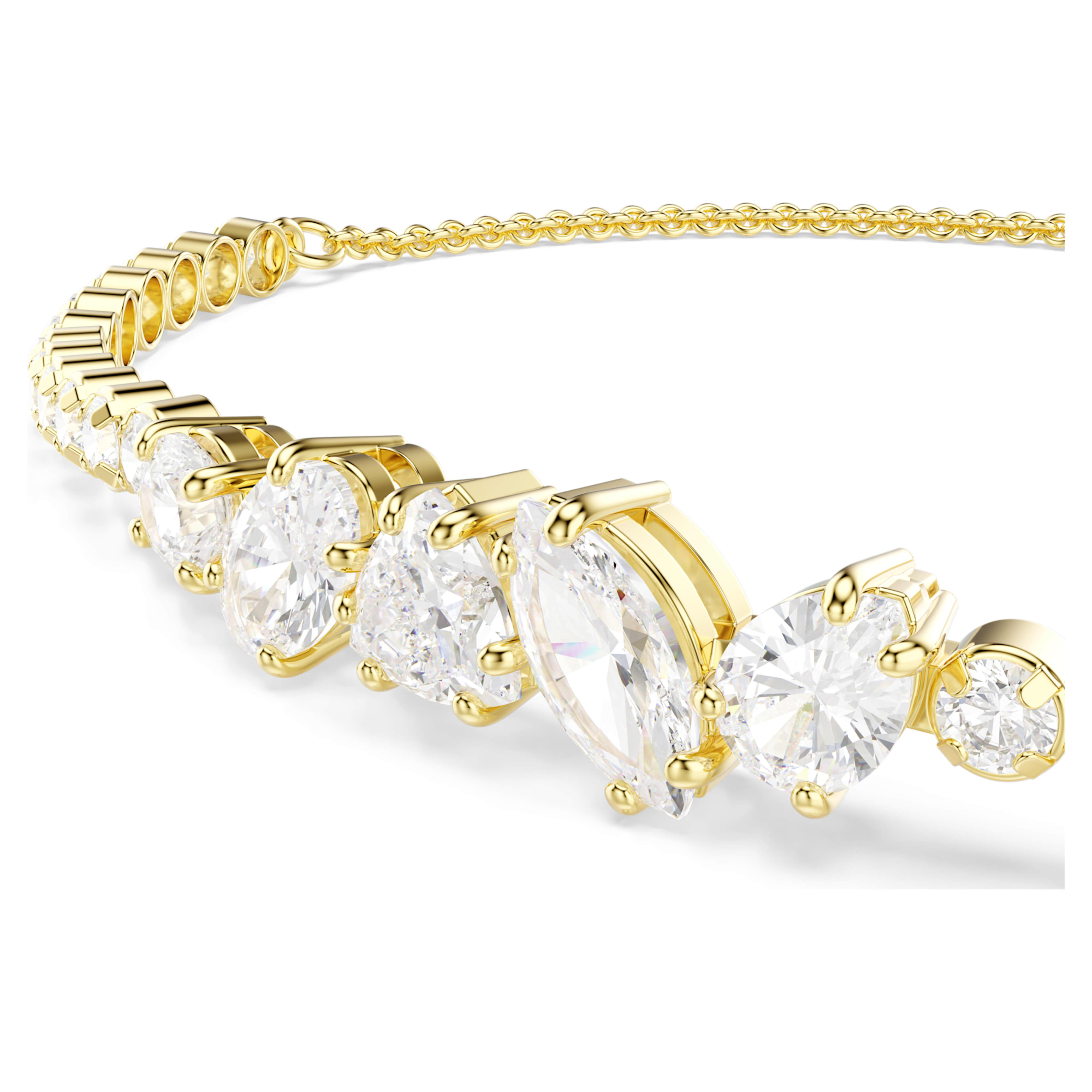 Bracelet Swarovski - Mesmera Attract - Blanc & Doré vue 5