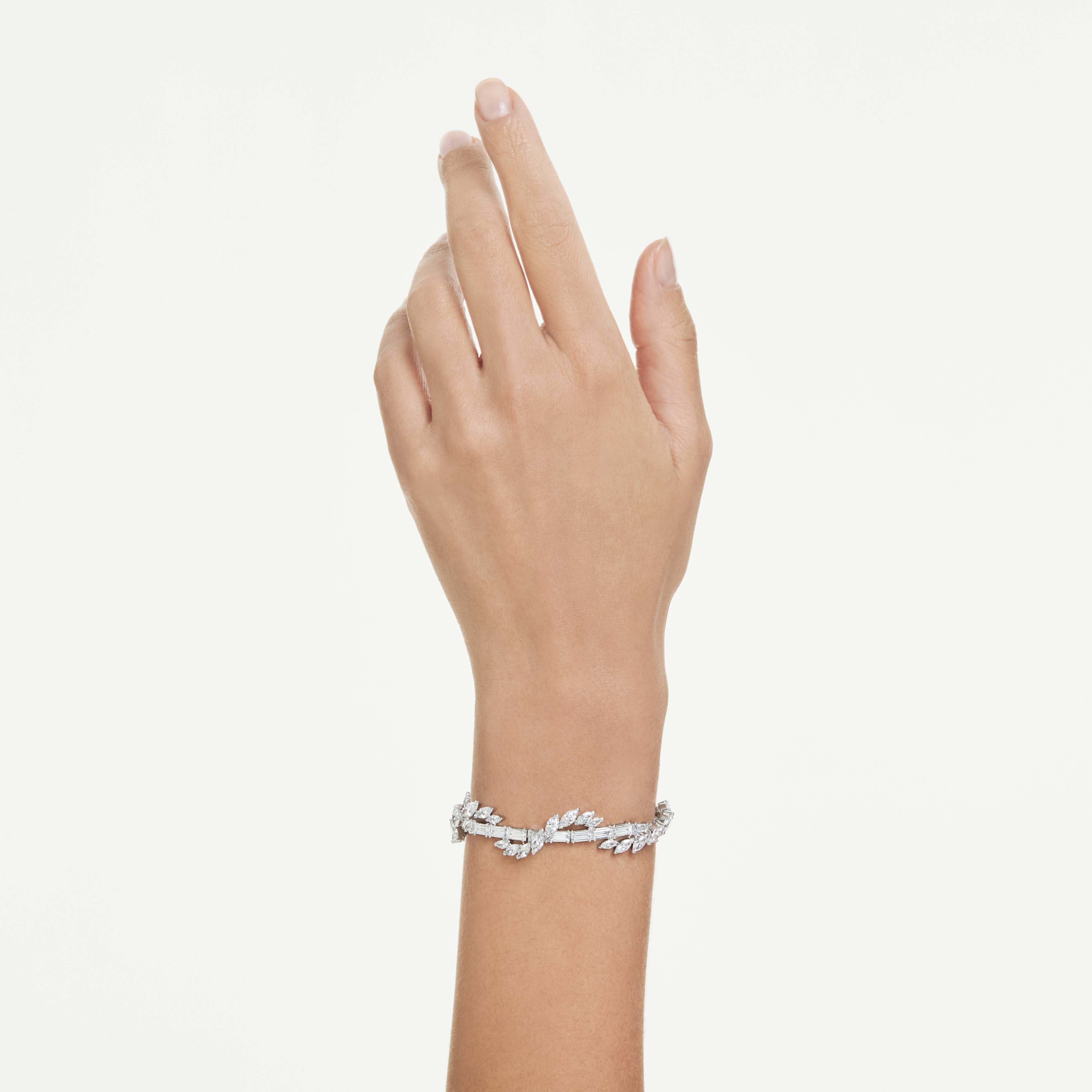 Swarovski-armband - Mesmera Glam - Vit & Silvervy 3