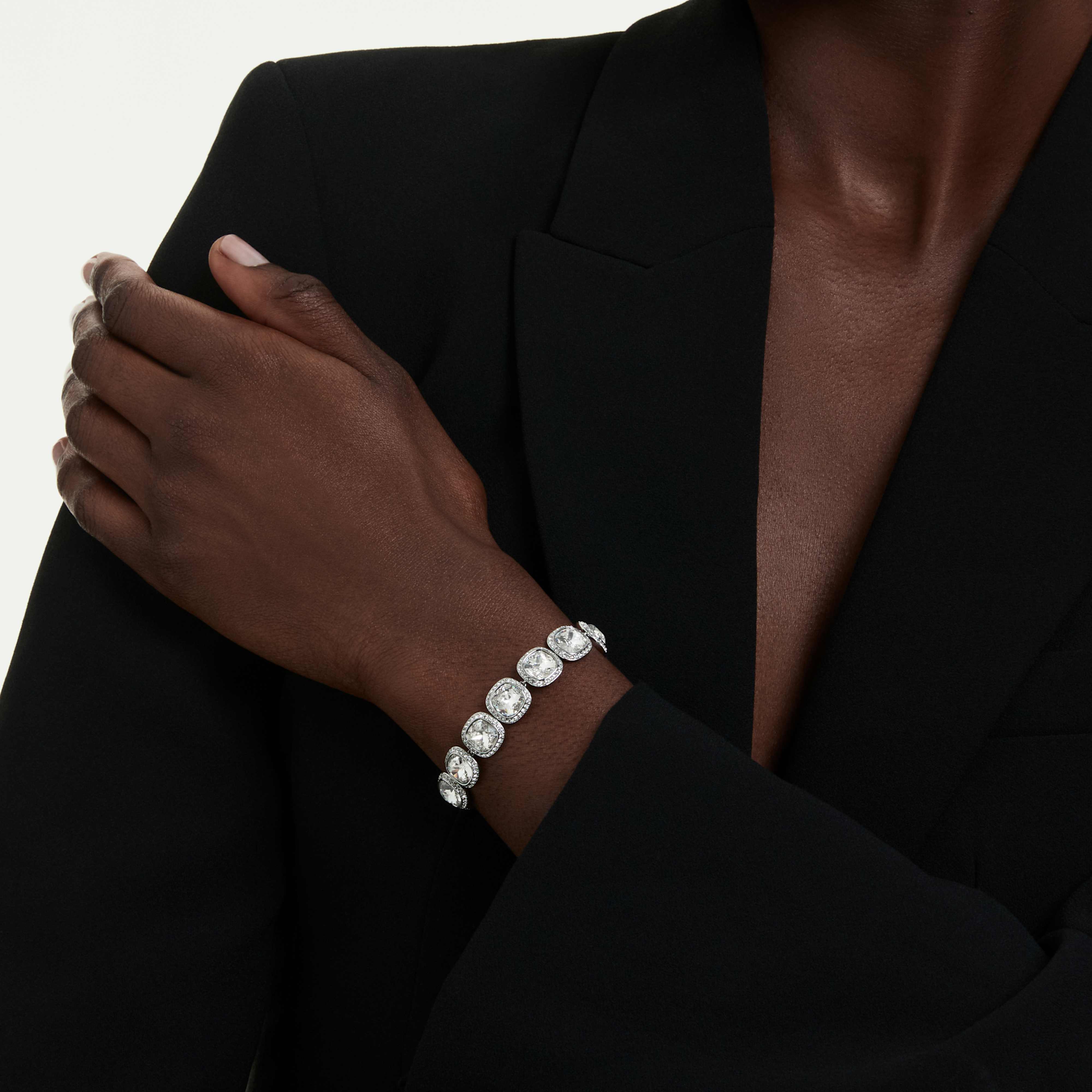 Bracelet Swarovski - Una Angelic Cushion - Coussin - Incolore & Argenté (M) vue 3