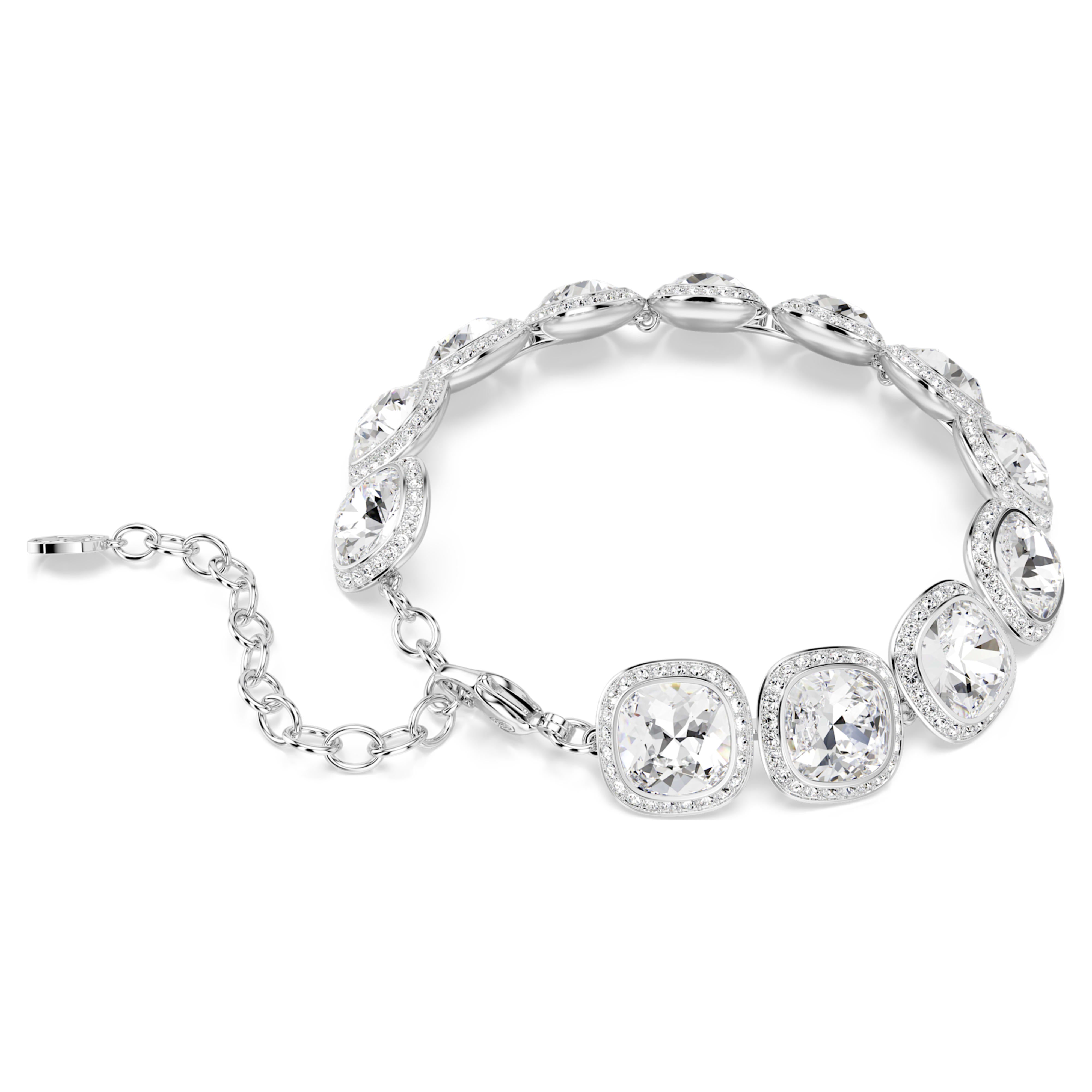 Bracelet Swarovski - Una Angelic Cushion - Coussin - Incolore & Argenté (M) vue 4