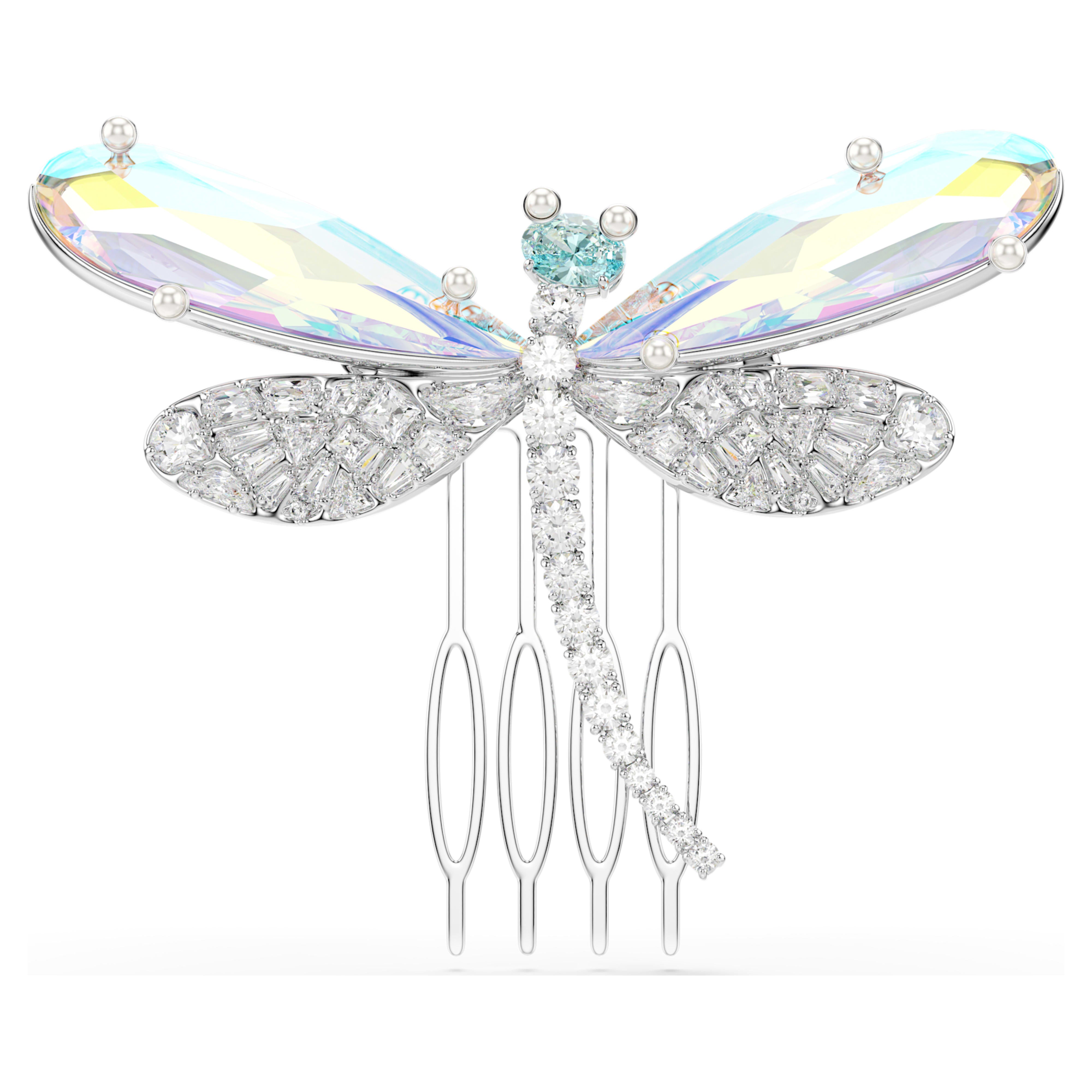 Broșă Swarovski - Ariana Grande x Swarovski - Diverse mărimi - Vedere alb și argintiu 5