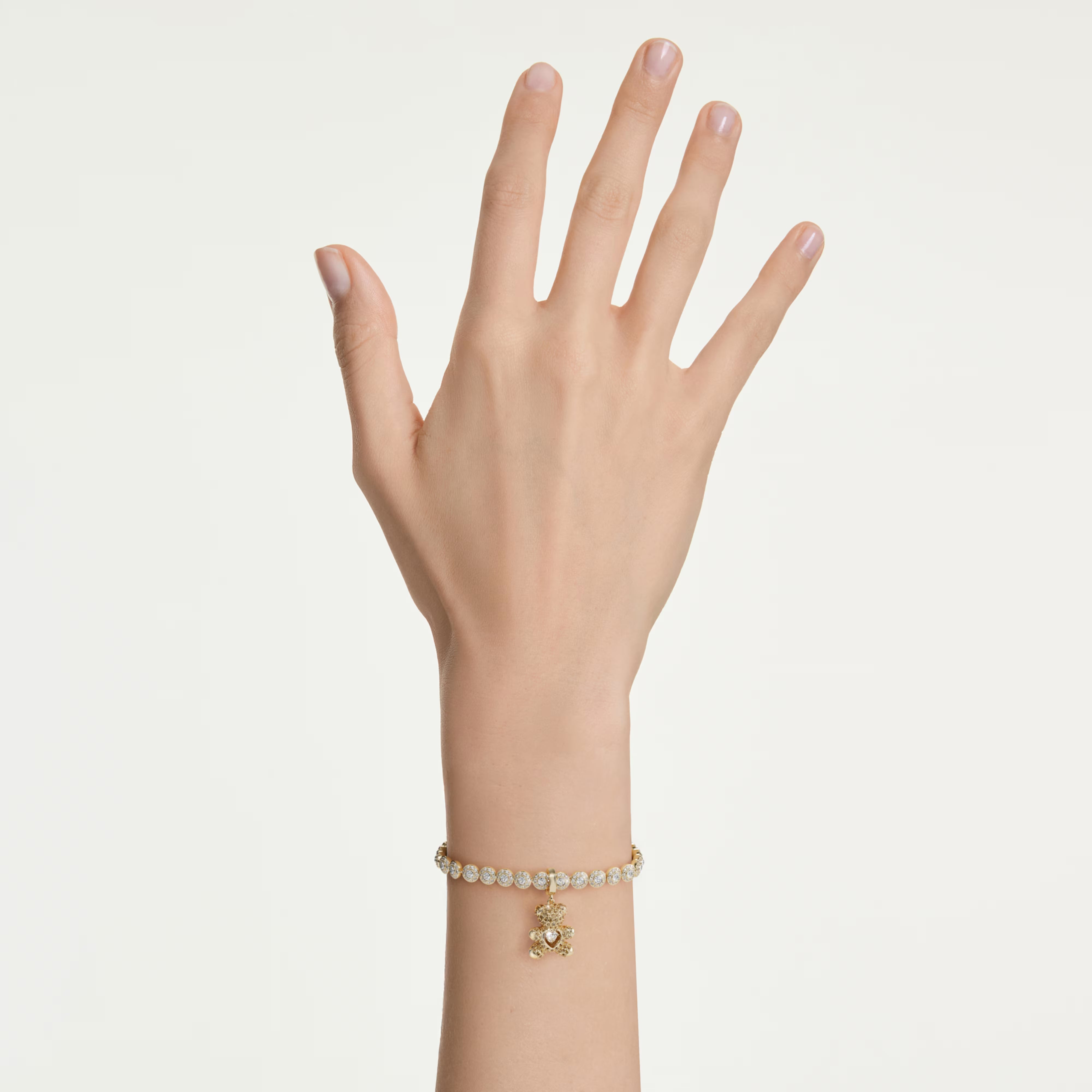 Charm Idyllia - Oso de peluche - Baño de oro - Swarovski