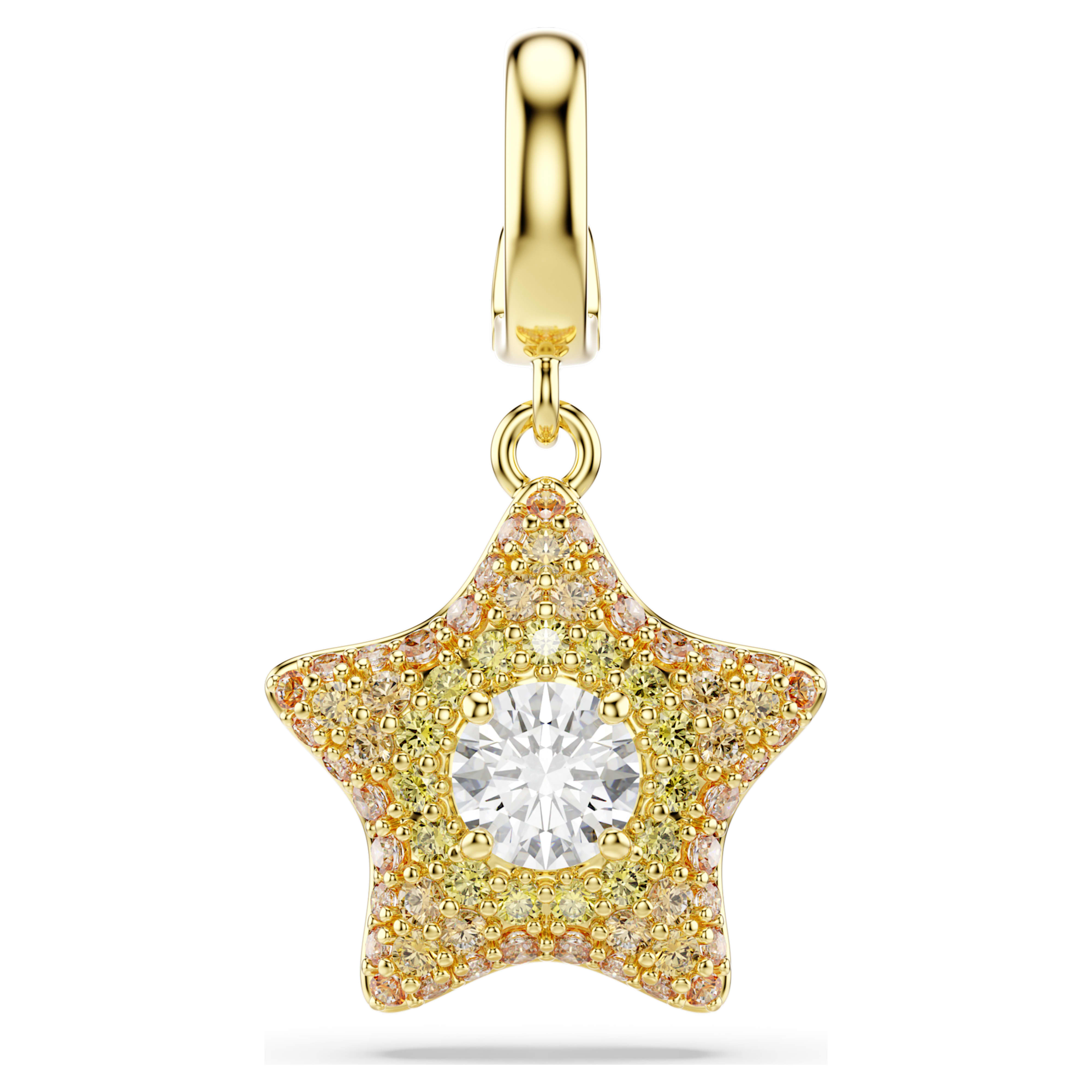 Charm Swarovski - Sublima Luna - Blanc & Doré