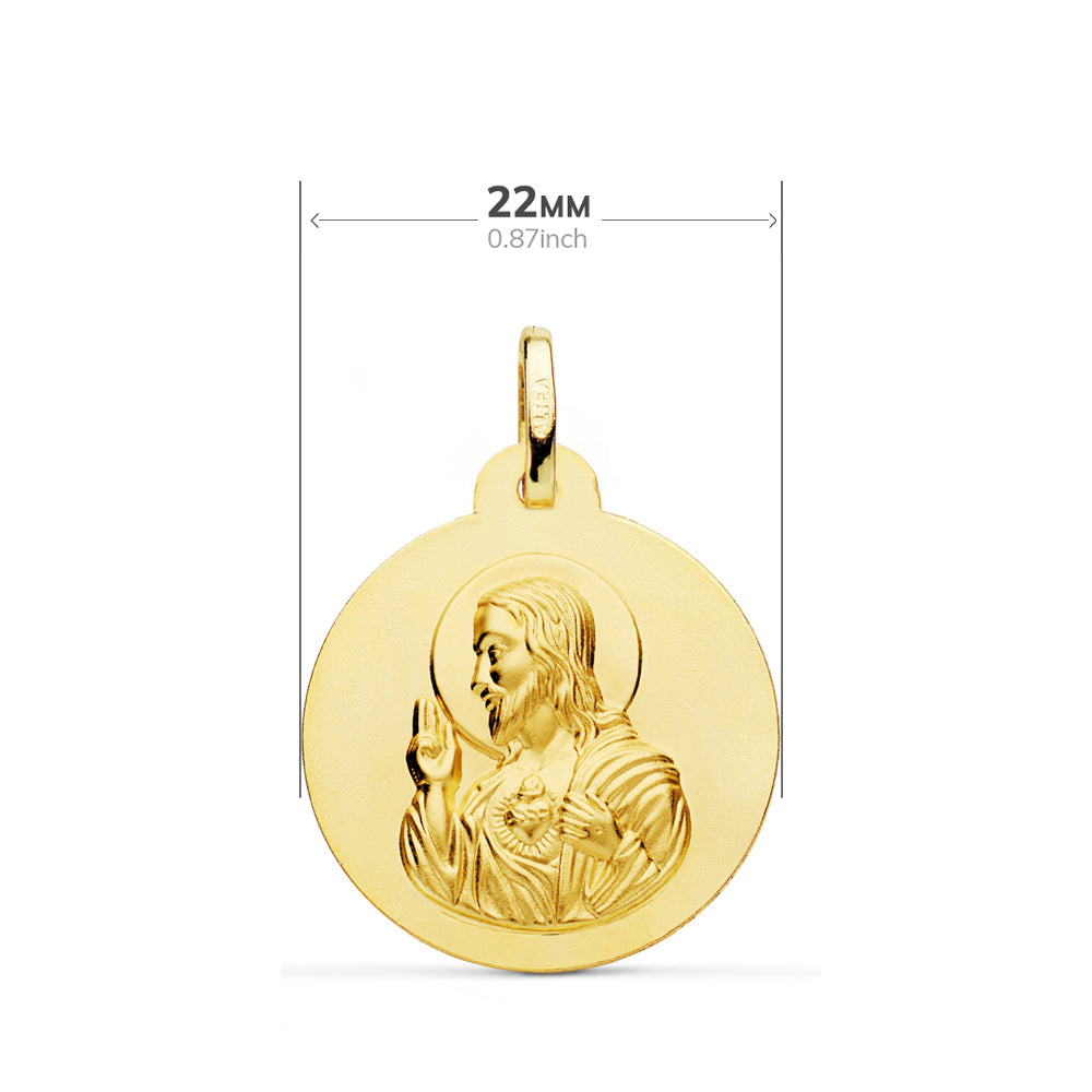 Medalla Escapulario 18K 22MM