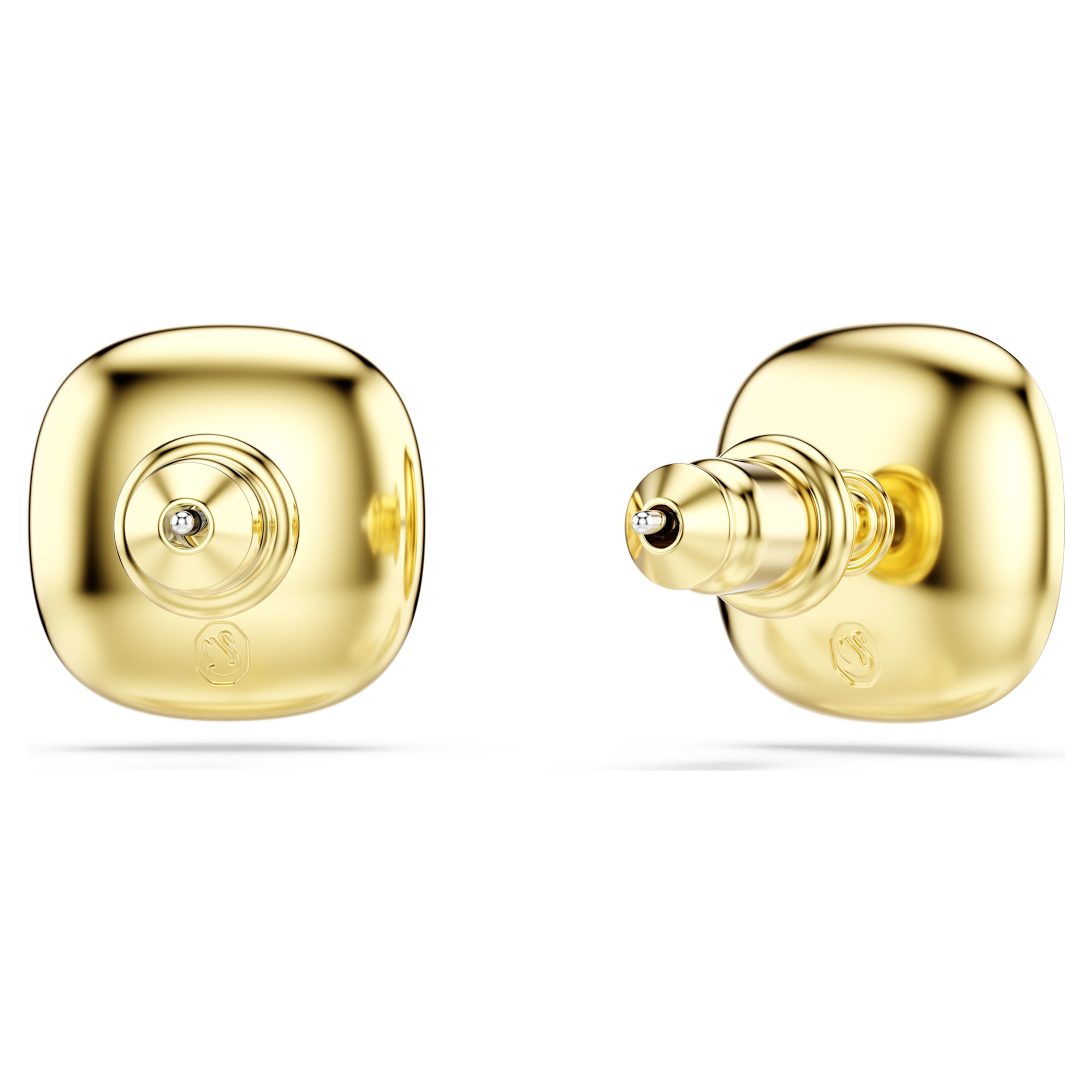 Swarovski Earrings - Una Angelic Cushion - Cushion - Colorless & Gold view 4