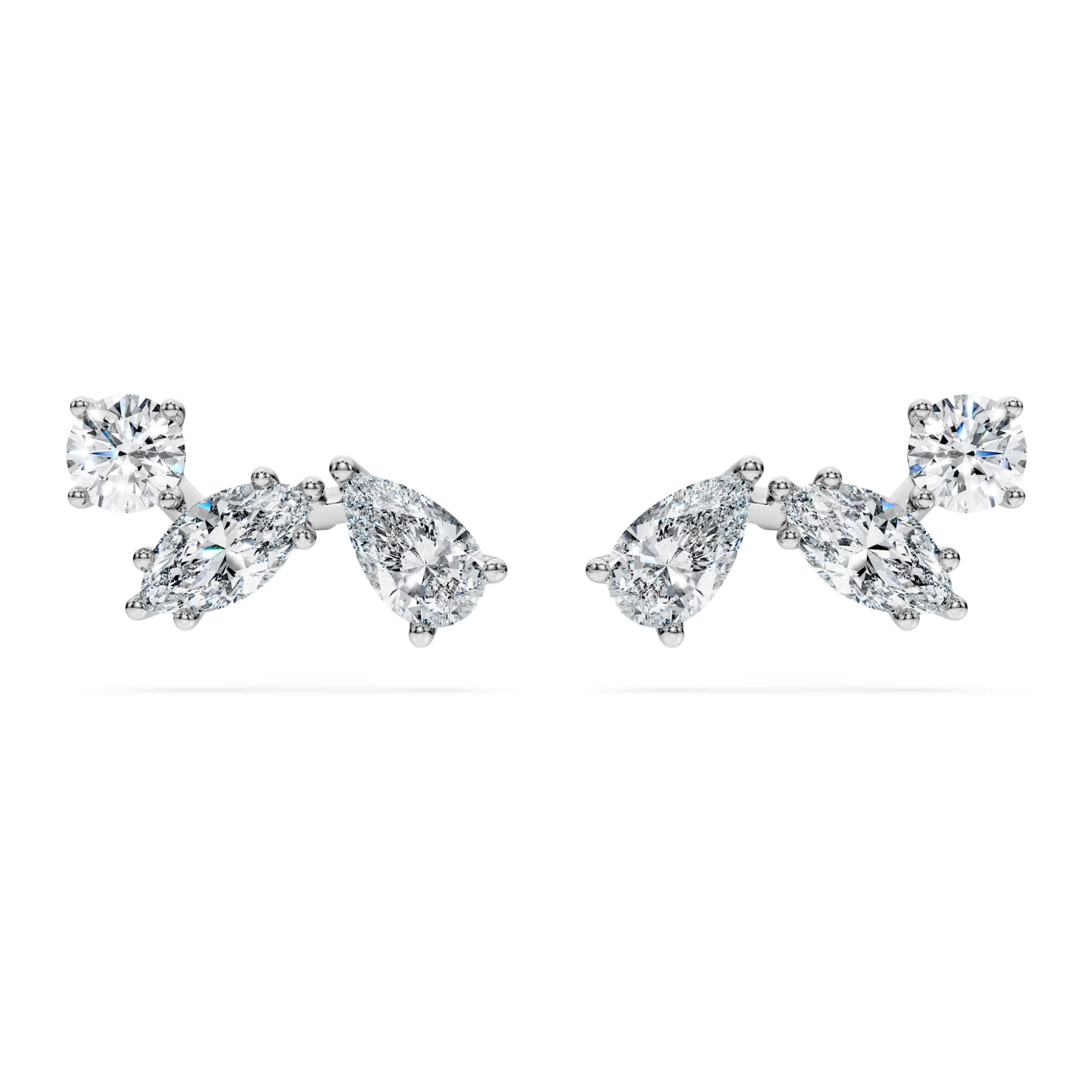 Boucles d’oreilles Swarovski - Galaxy - Formes variées - Argent sterling