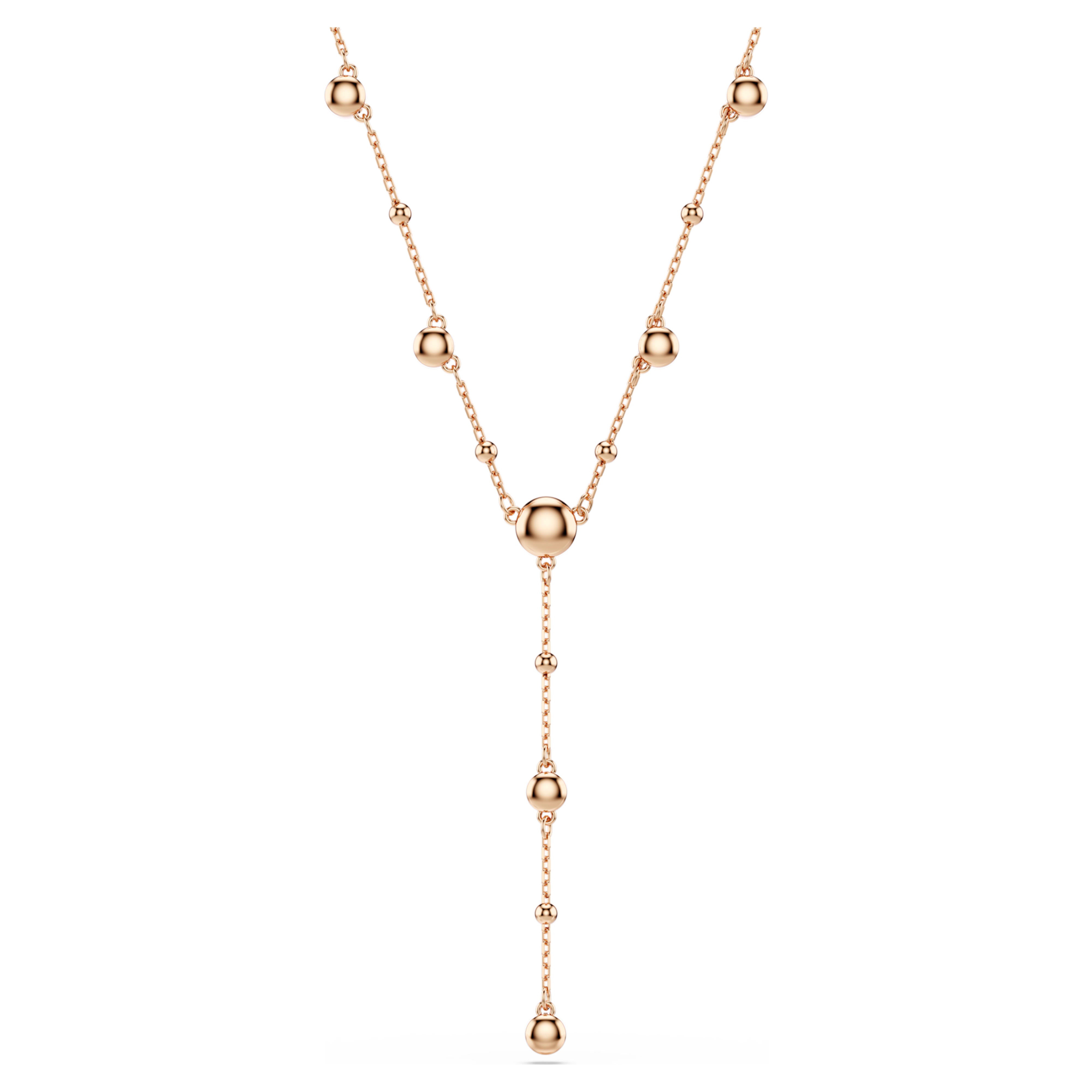 Collana Swarovski - Catena Imber - Y - Incolore e oro rosa vista 4