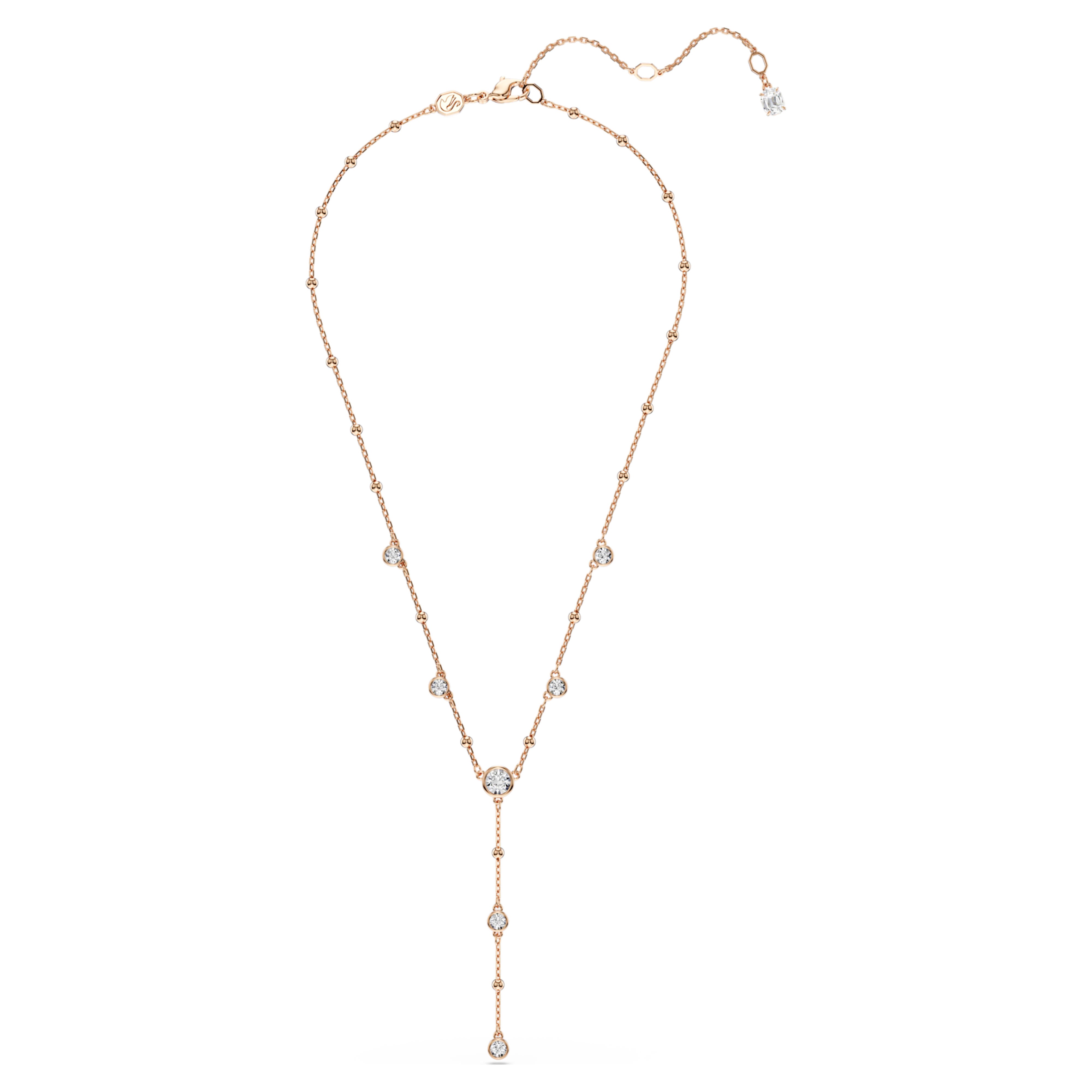 Collana Swarovski - Catena Imber - Y - Incolore e oro rosa visualizza 5