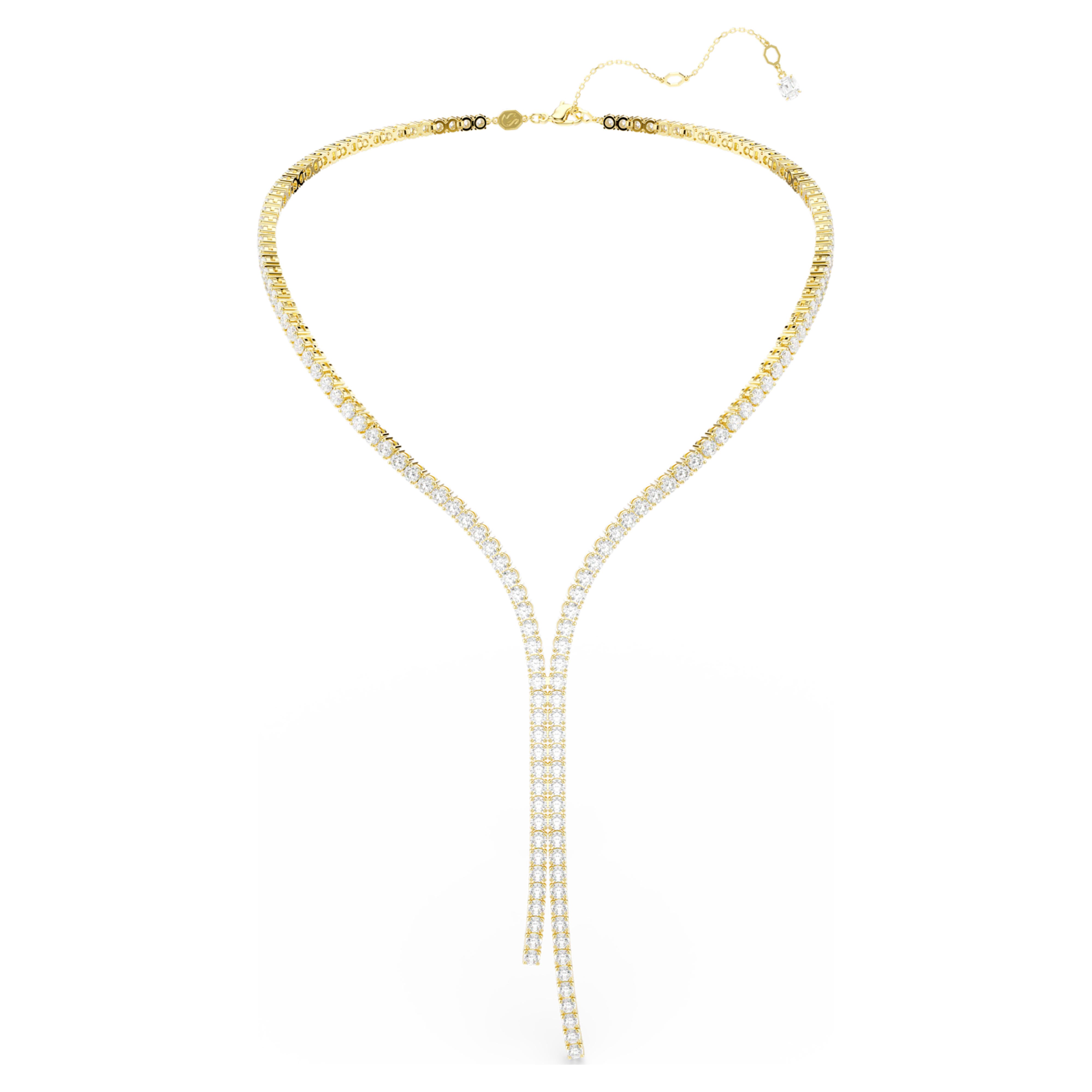 Collier Tennis Swarovski - Matrix Tennis - Blanc & Doré vue 5