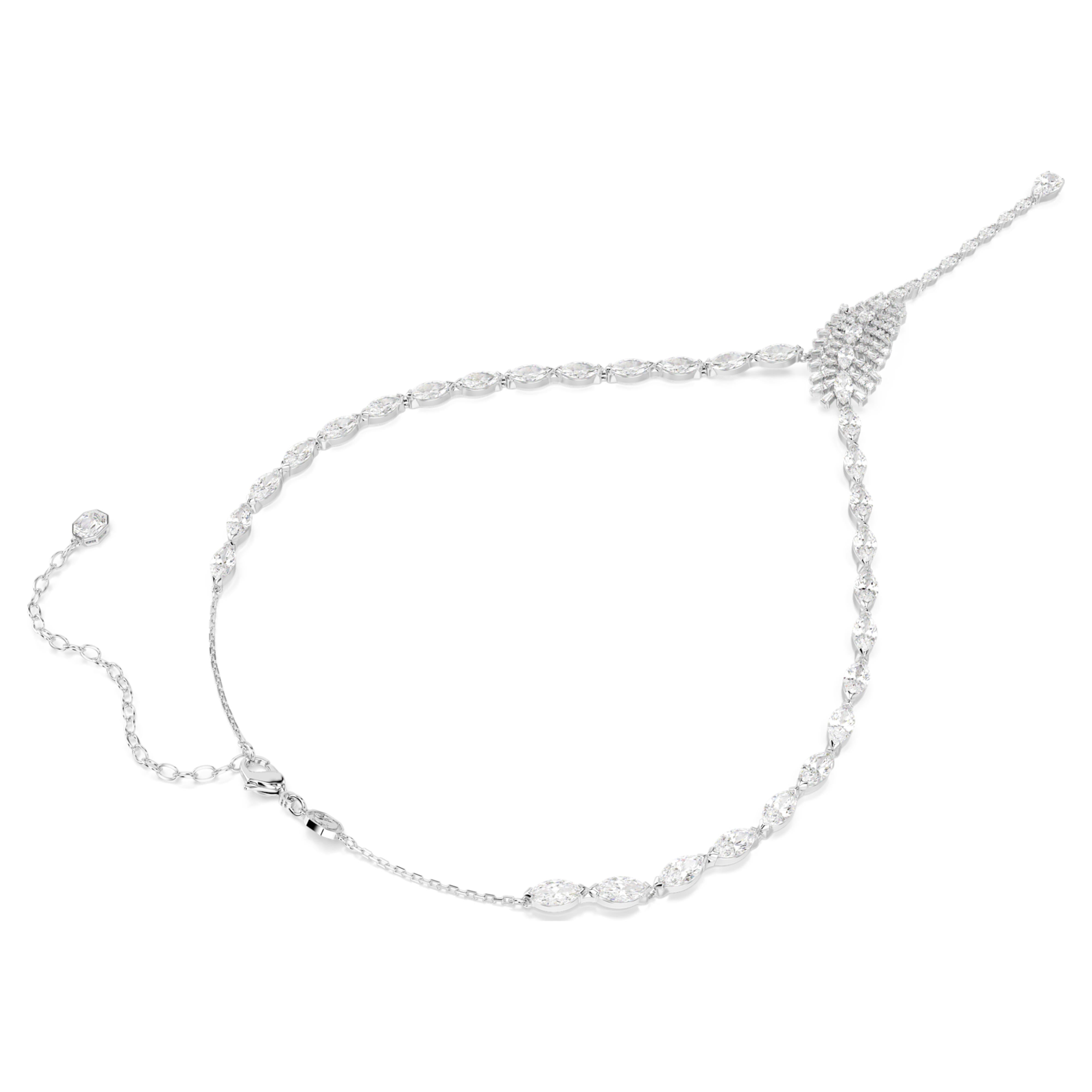 Collier Swarovski - Vienna Feather - Blanc & Argenté vue 4