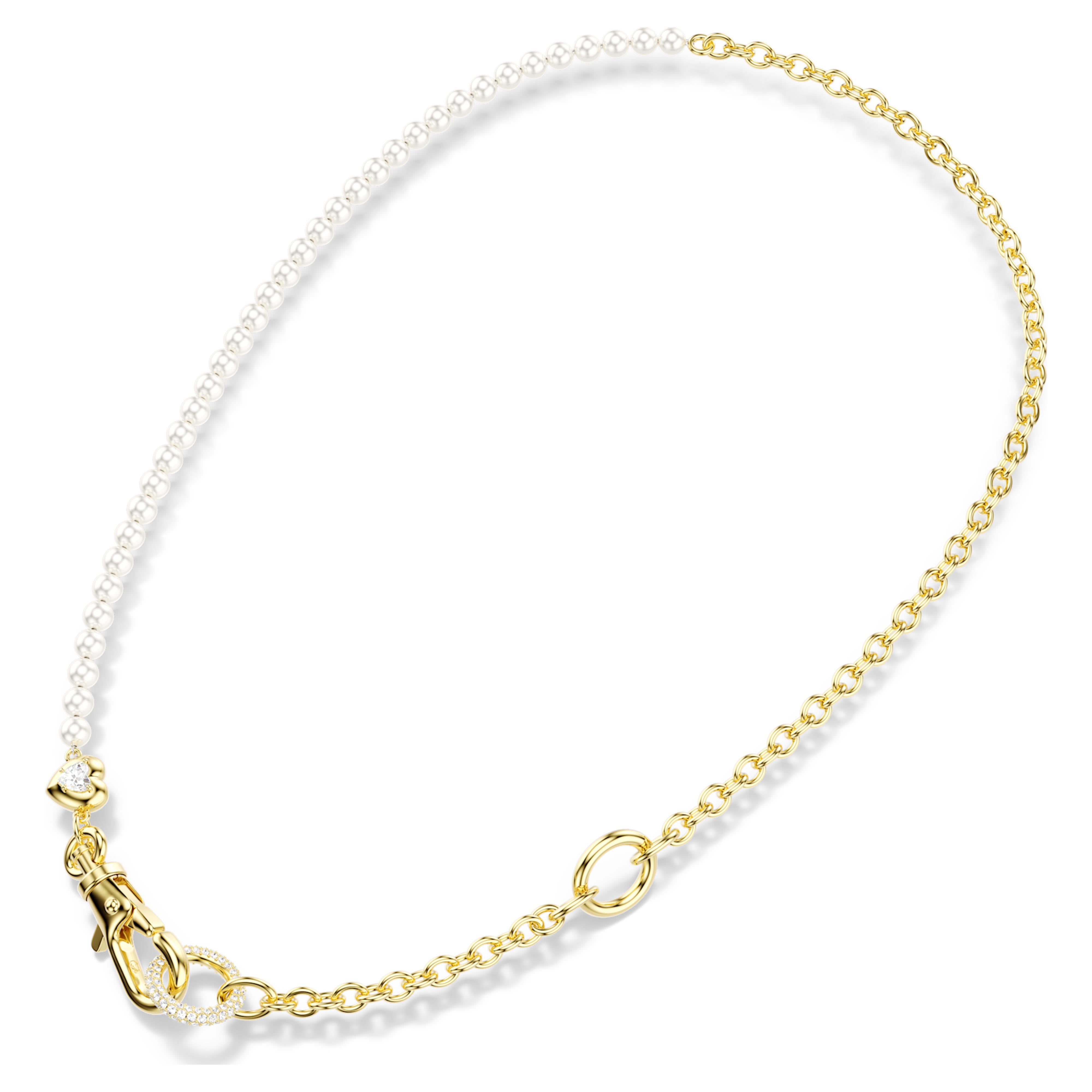Κολιέ Swarovski - Idyllia - Ρυθμιζόμενο μήκος - Λευκή & Χρυσή όψη 6