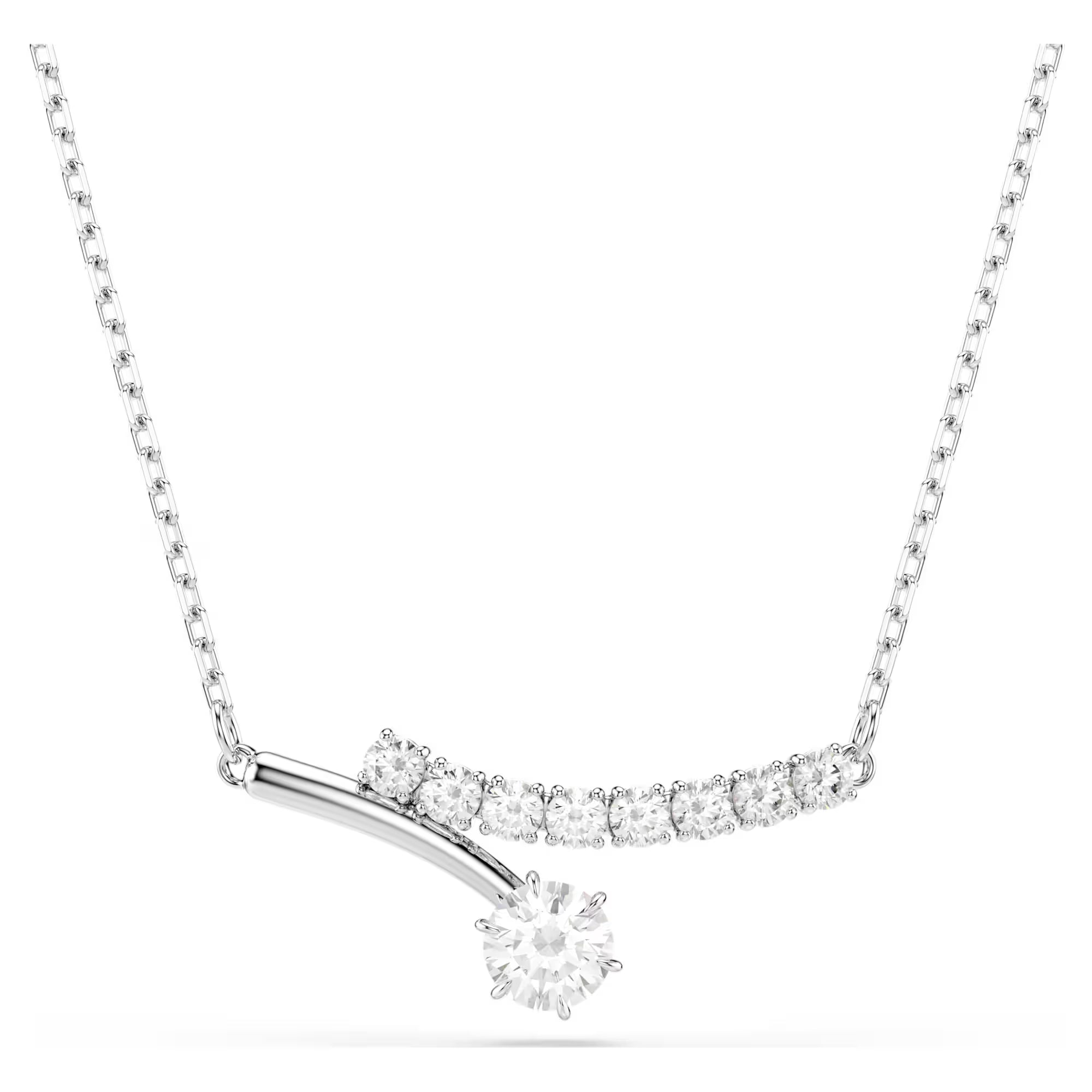 Swarovski Ketting - Matrix Crash - Wit & Zilver