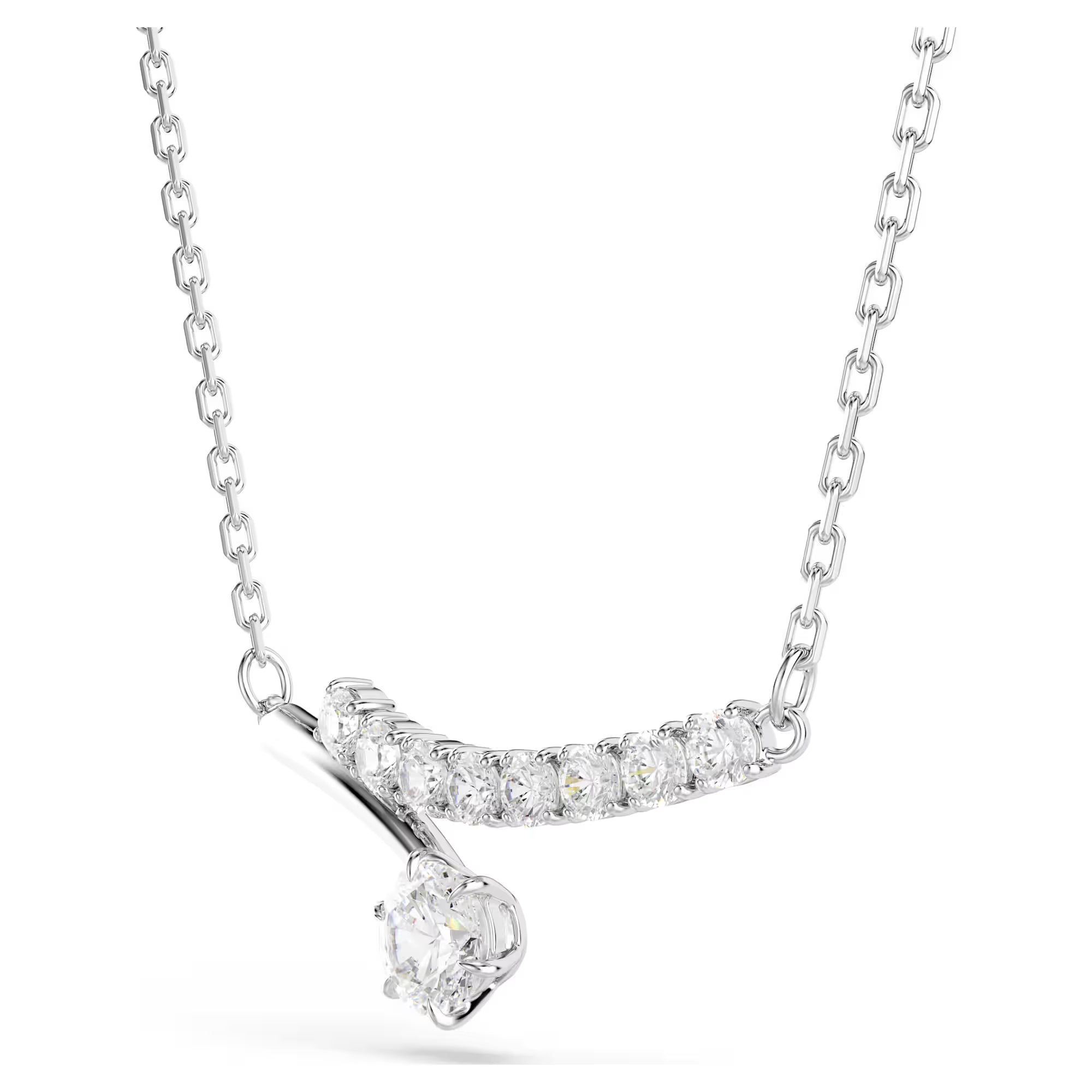Swarovski Ketting - Matrix Crash - Wit & Zilver