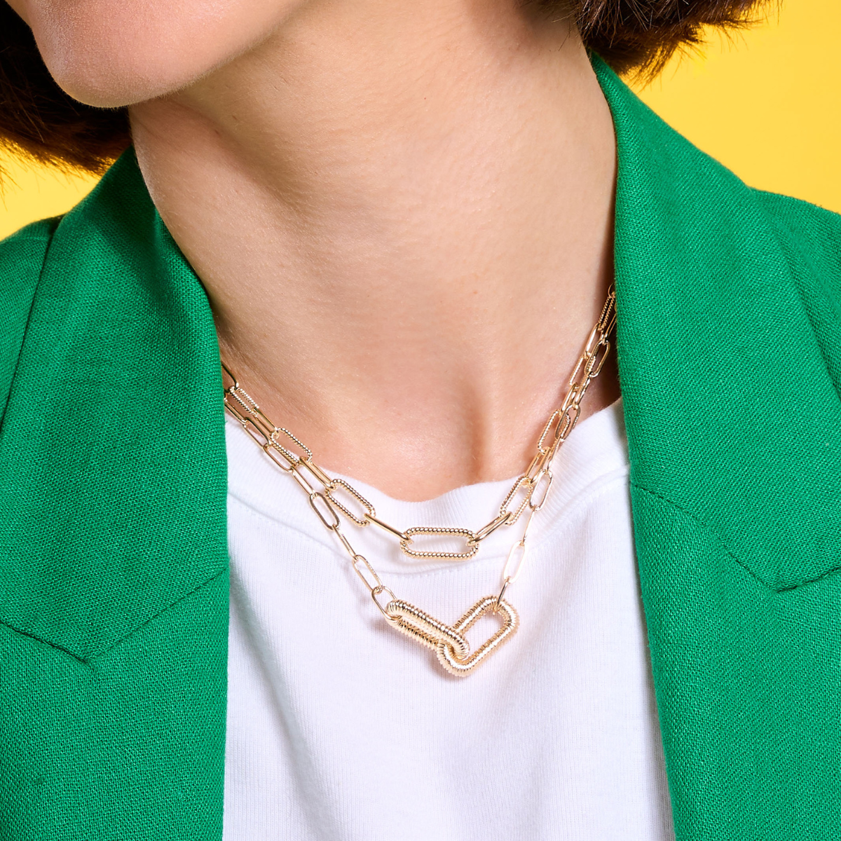 Collier chunky Brenda Ana & Cha plaqué or