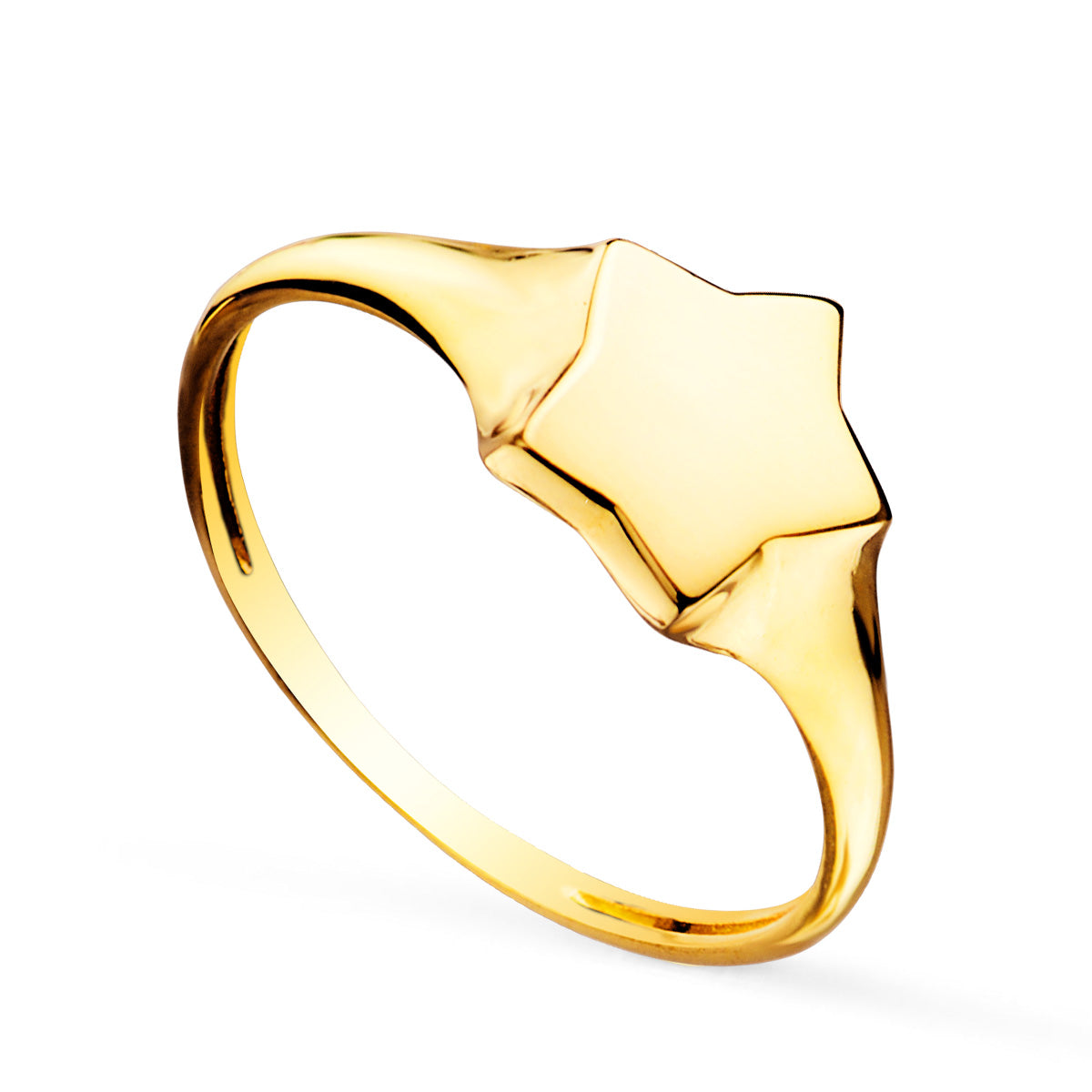 Knight in 18K Yellow Gold Cadet Woman Star Head 9X9 mm