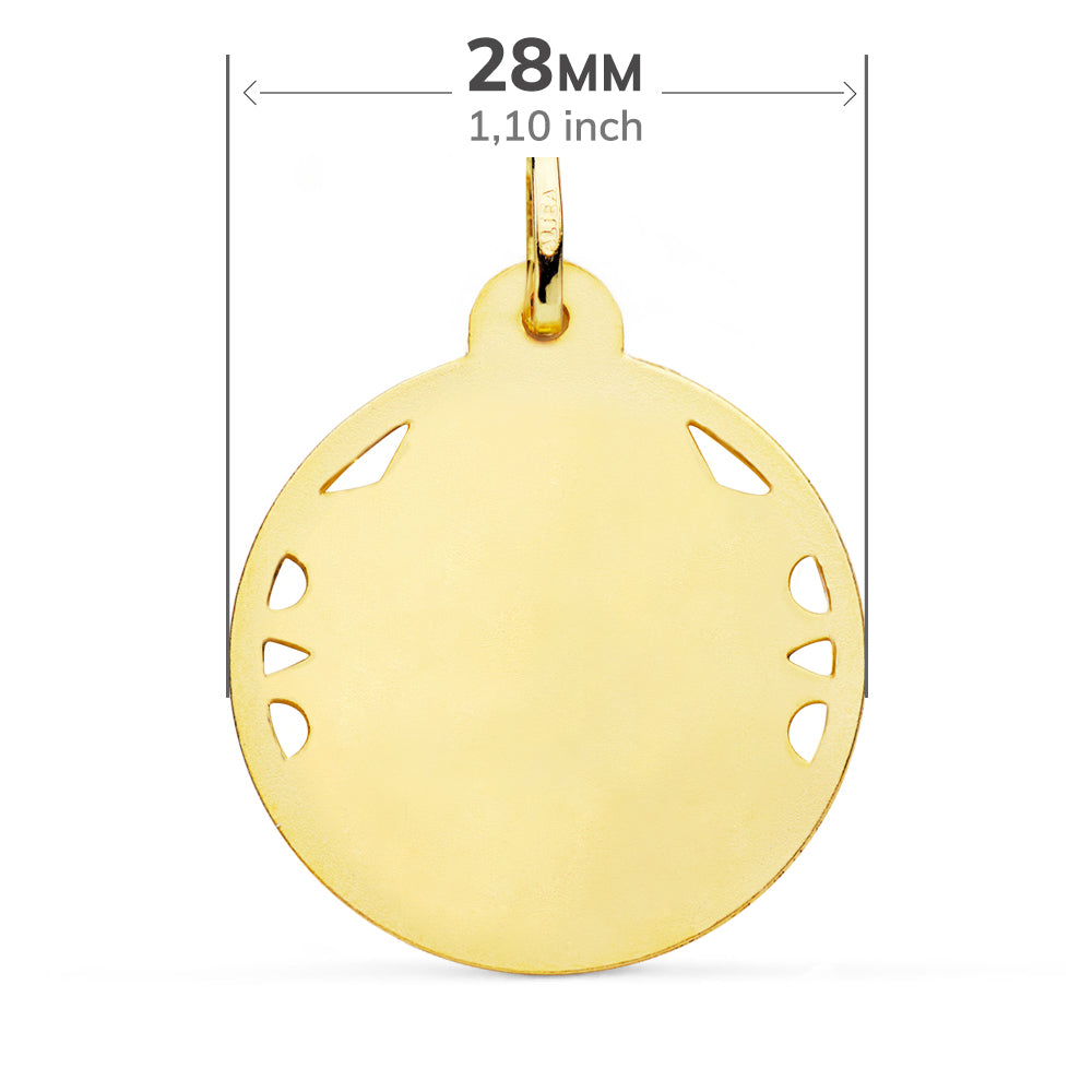 18K Herz-Jesu-Medaille 28MM