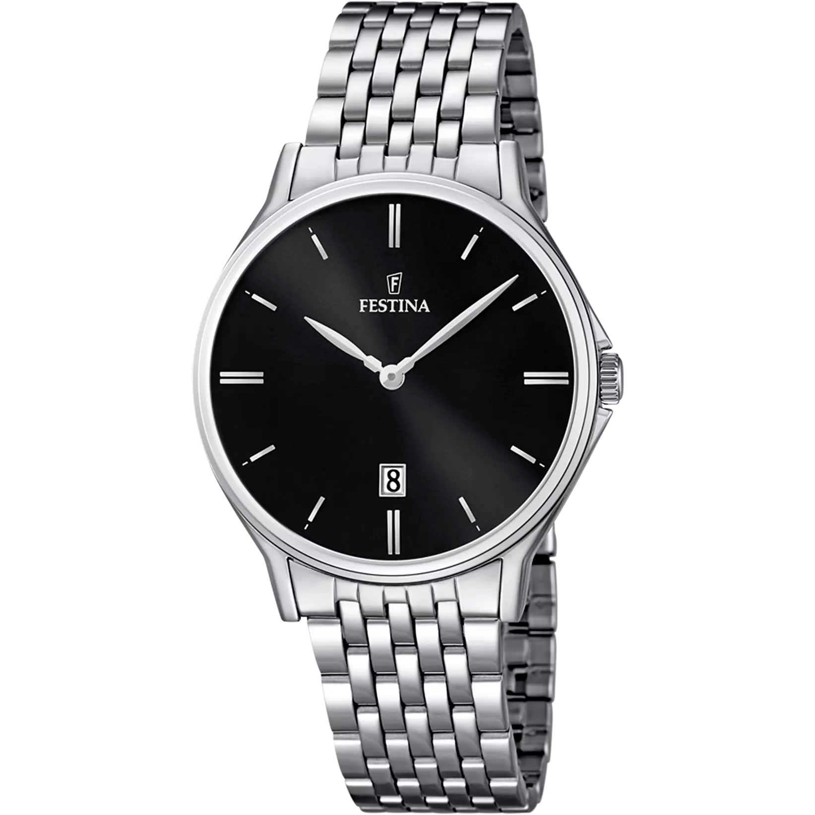 Classics - Model F16744/4 - Silver & Black - Festina Watch