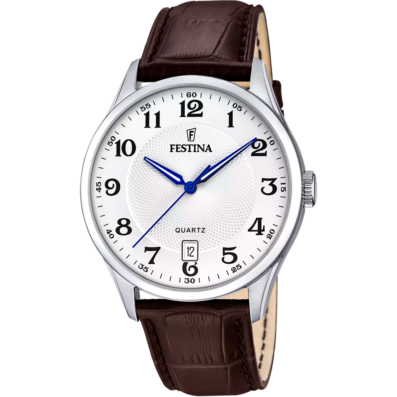 Festina Classics White & Brown Leather Watch – Men