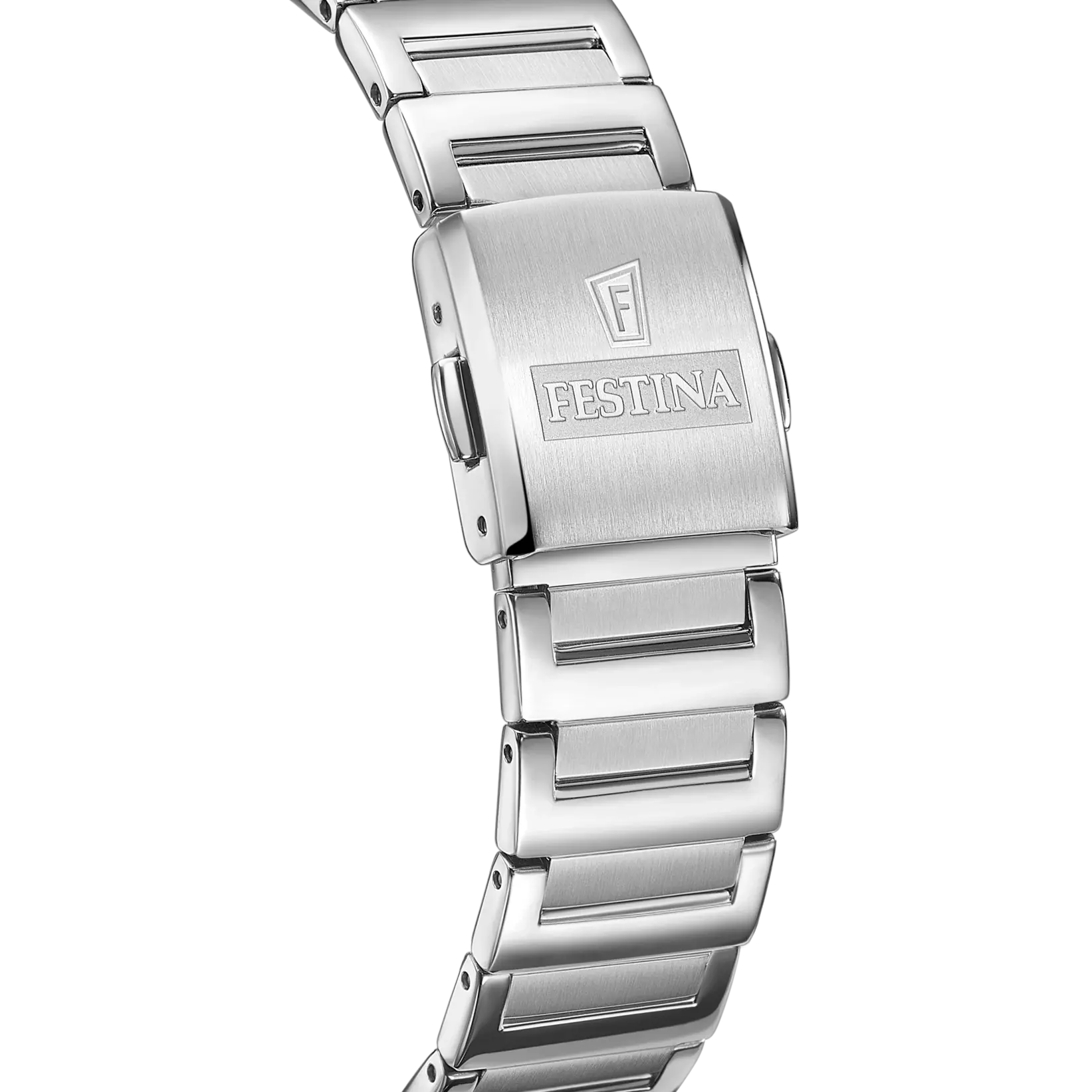 Festina On the Square dameshorloge stalen armband | F20679/1