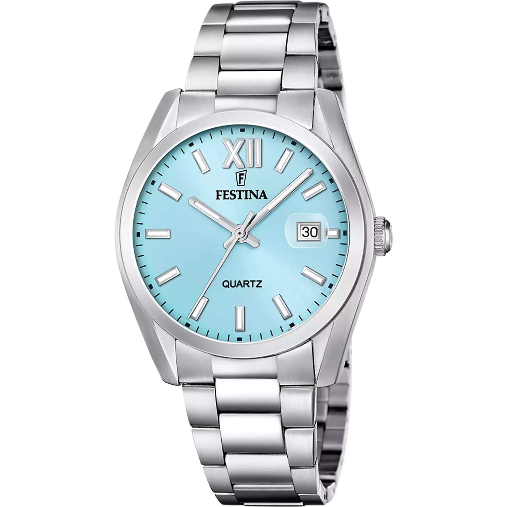Classics - Model F20707/2 - Silver & Light Blue - Festina Watch