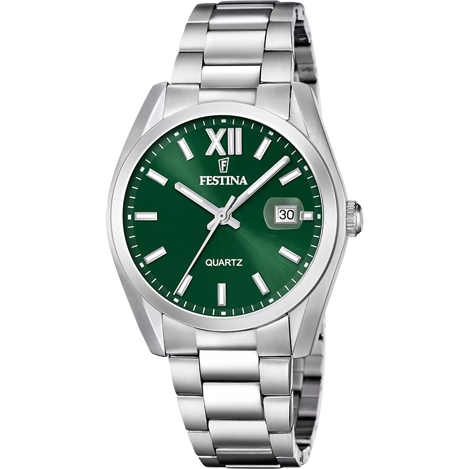 Clásicos - Modelo F20707/8 - Plata y Verde - Reloj Festina
