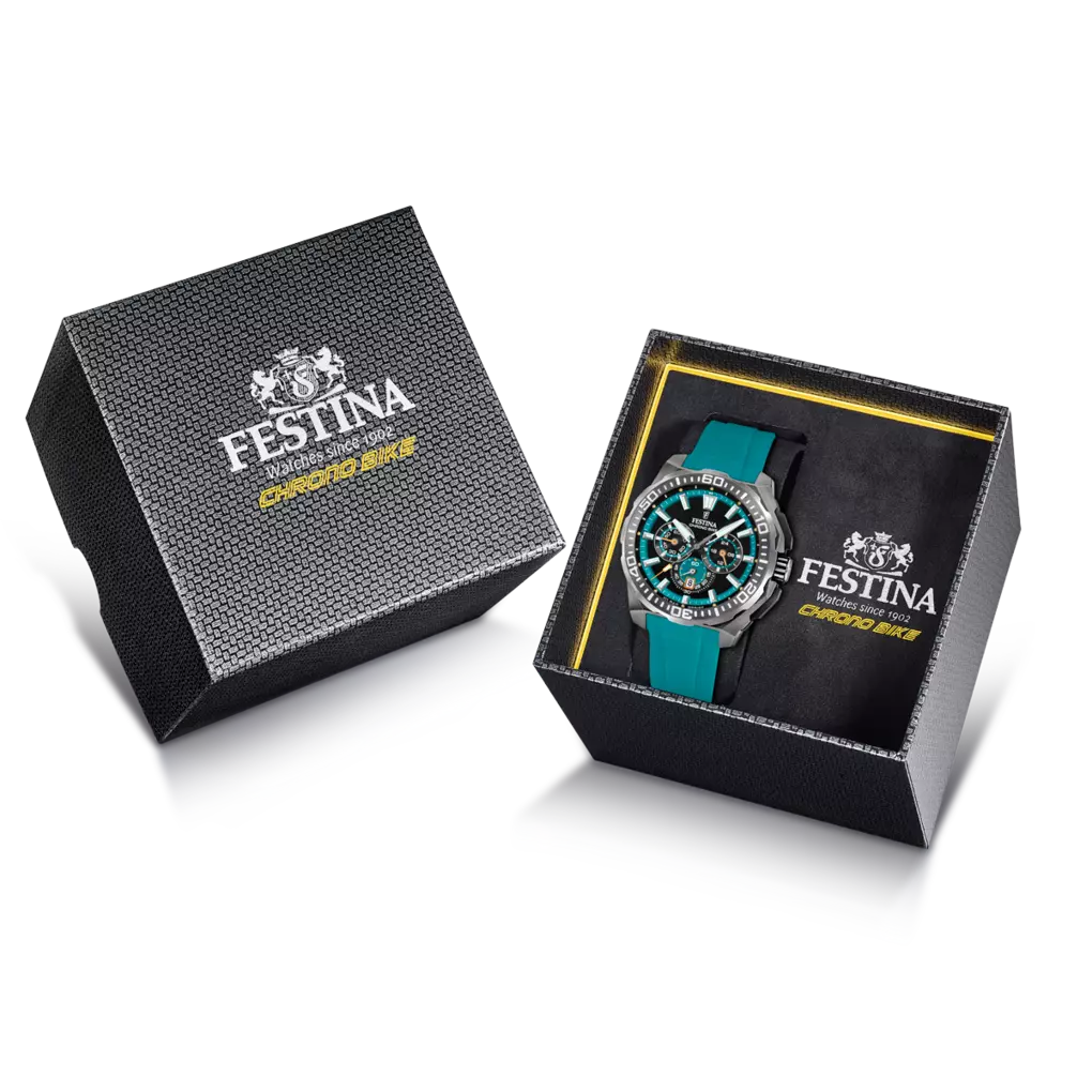 Chrono Bike - Model F20725/6 - Turquoise Blue & Black - Festina Watch