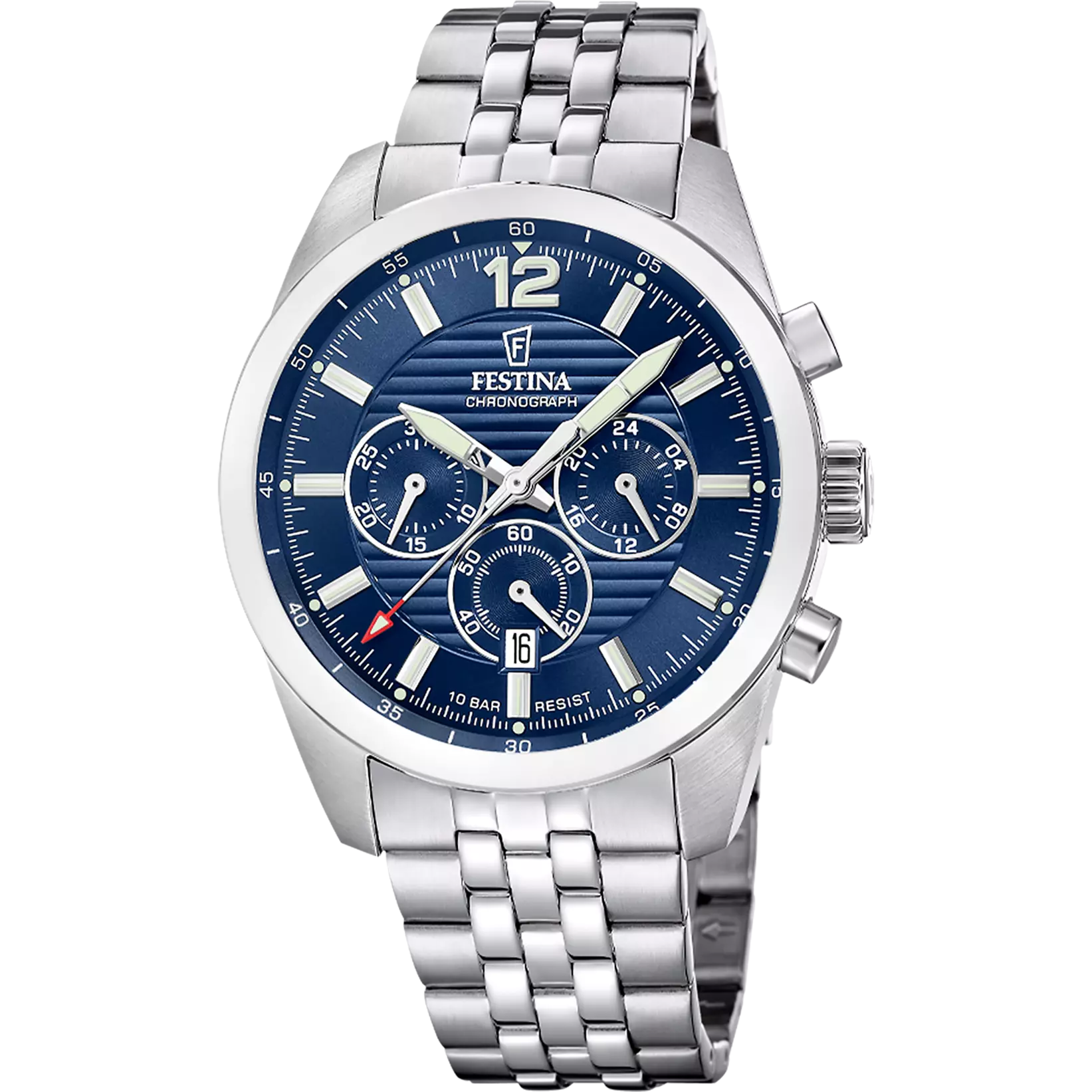 Timeless Chronograph - Model F20742/1 - Silver / Blue - Festina Watch
