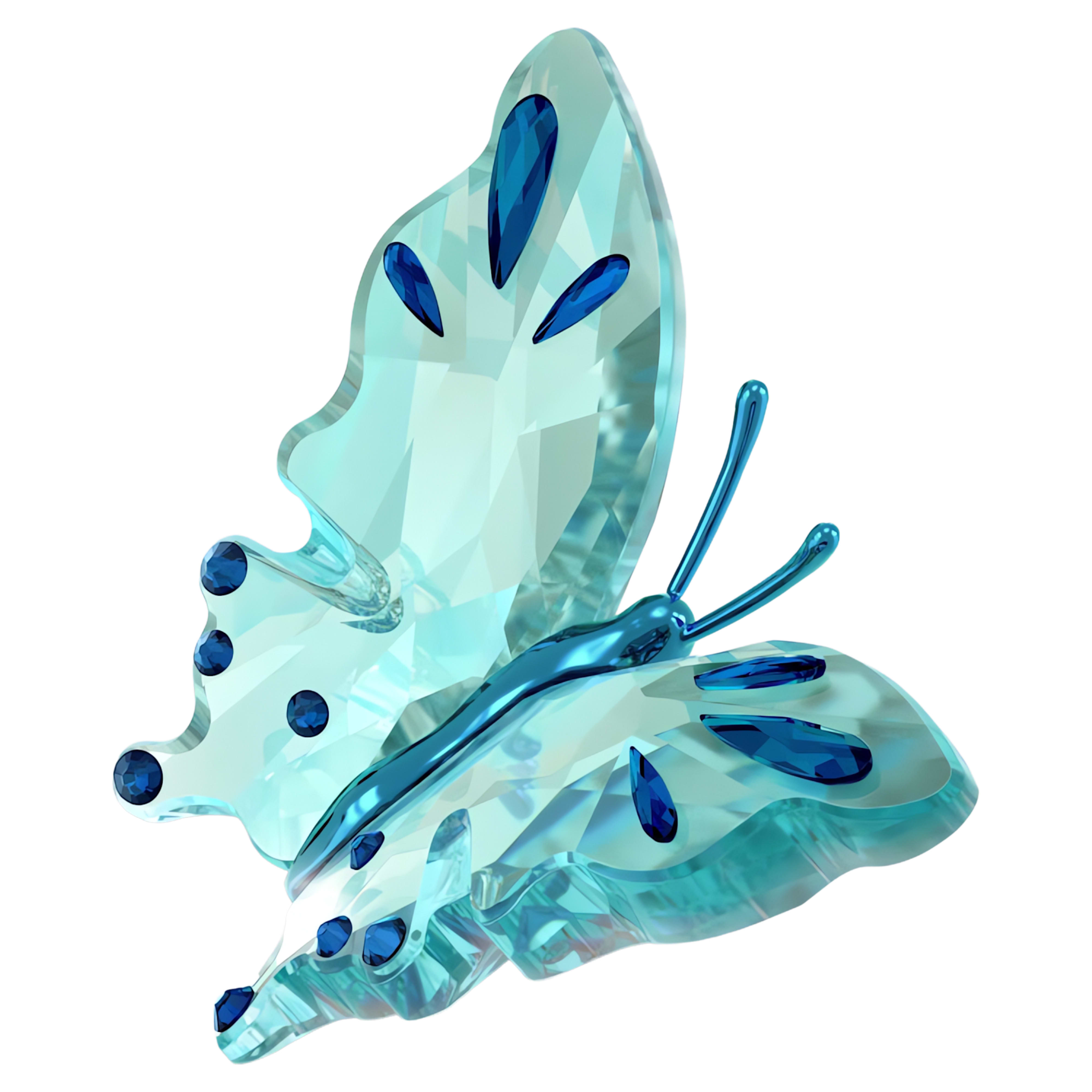 Figurină Swarovski - Idyllia Papillon - Vedere turcoaz 4